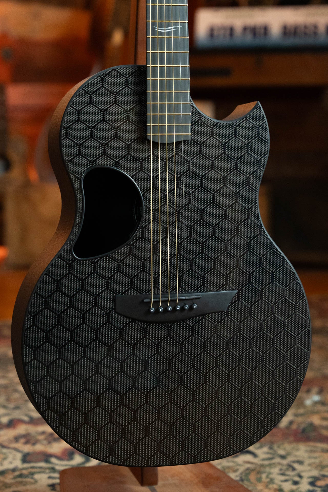McPherson Carbon Fiber Sable Series Blackout Honeycomb Guitar  w/L.R. Baggs Element Pickup #2924