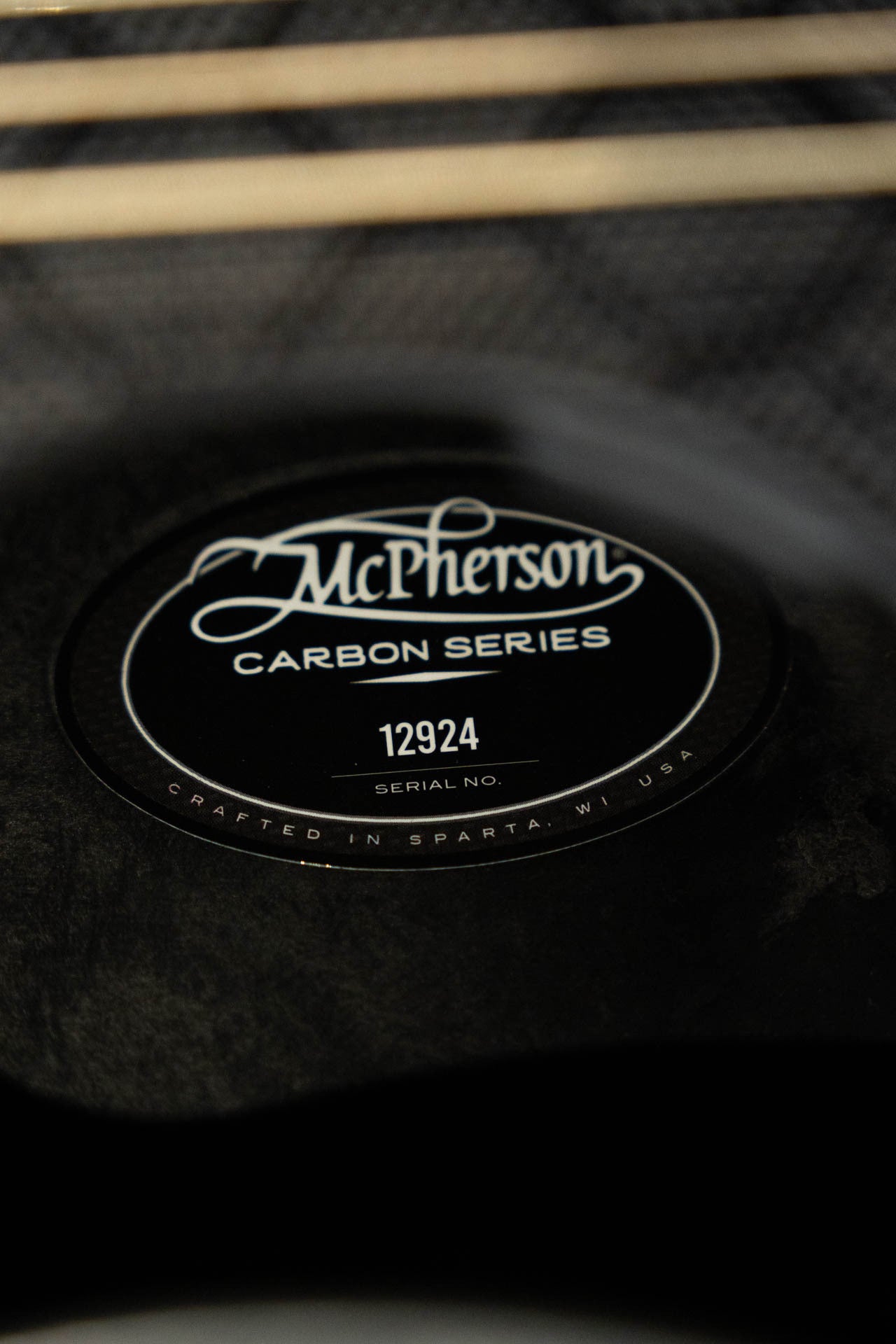 McPherson Carbon Fiber Sable Series Blackout Honeycomb Guitar  w/L.R. Baggs Element Pickup #2924