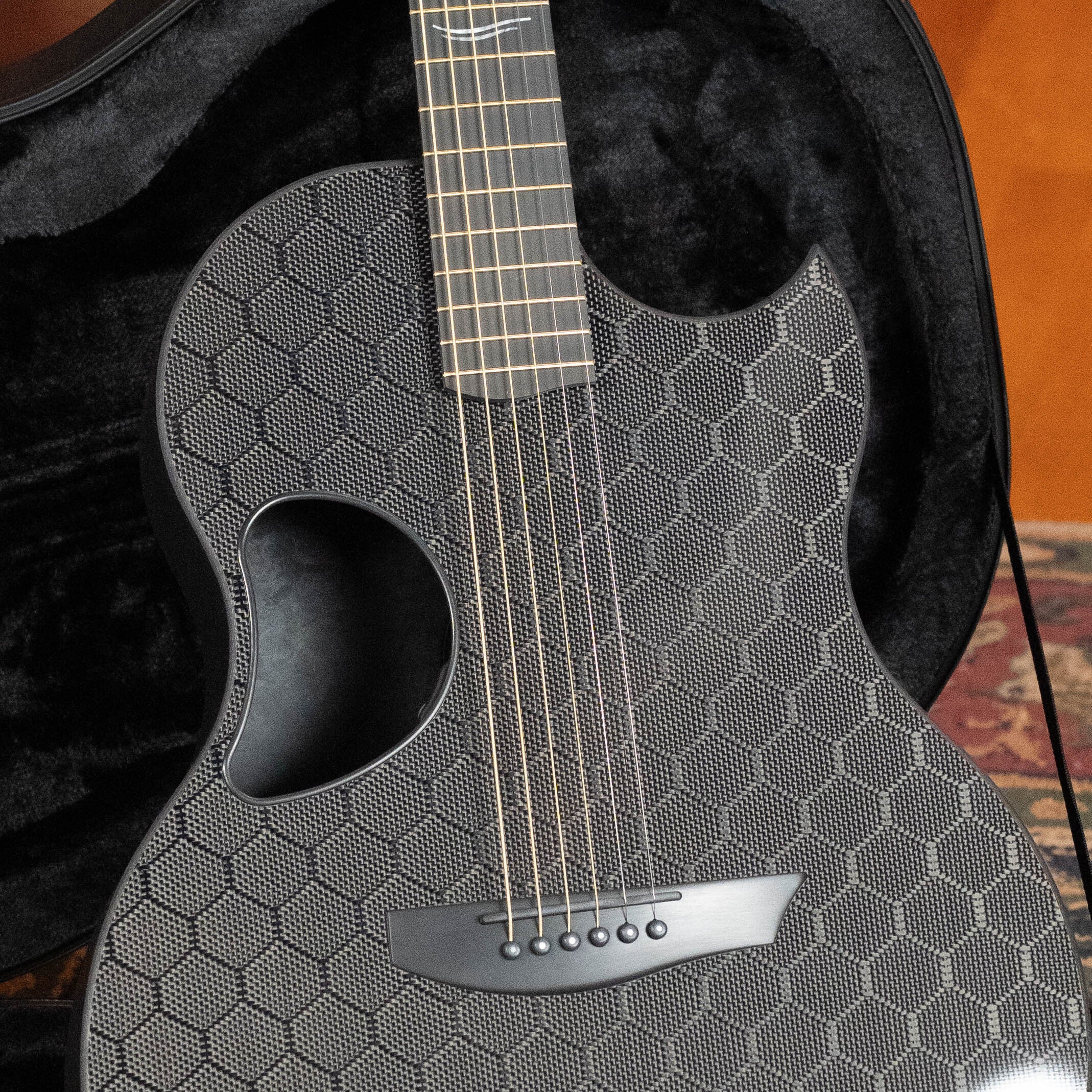 McPherson Carbon Fiber Sable Series Blackout Honeycomb Guitar  w/L.R. Baggs Element Pickup #2930