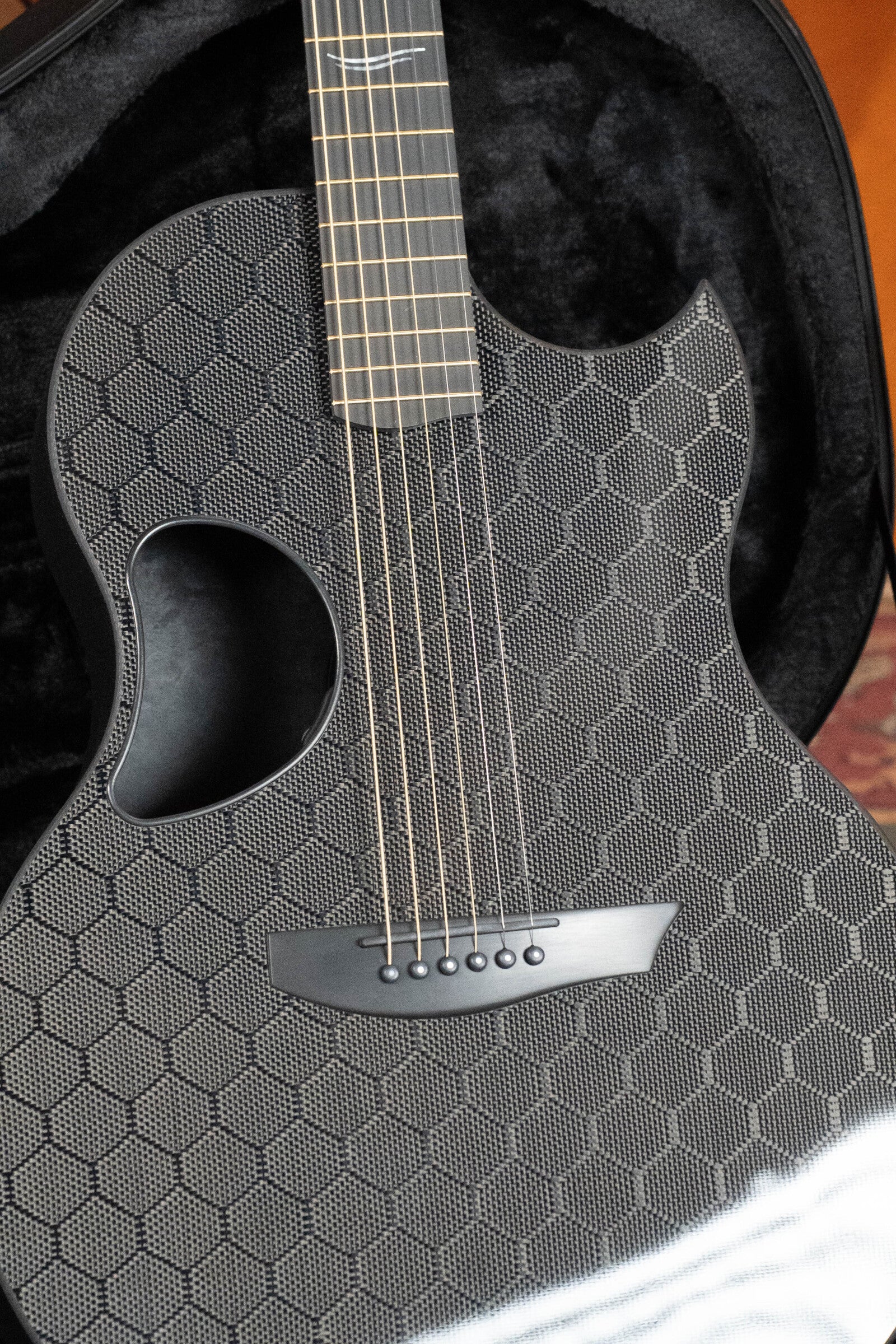 McPherson Carbon Fiber Sable Series Blackout Honeycomb Guitar  w/L.R. Baggs Element Pickup #2930