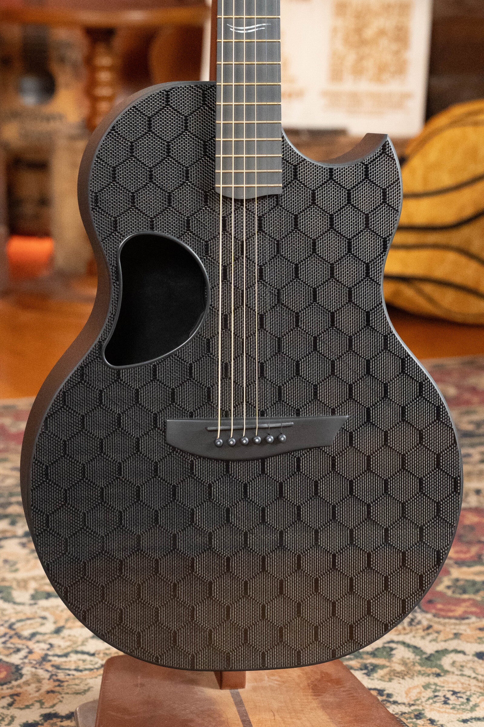 McPherson Carbon Fiber Sable Series Blackout Honeycomb Guitar  w/L.R. Baggs Element Pickup #2930
