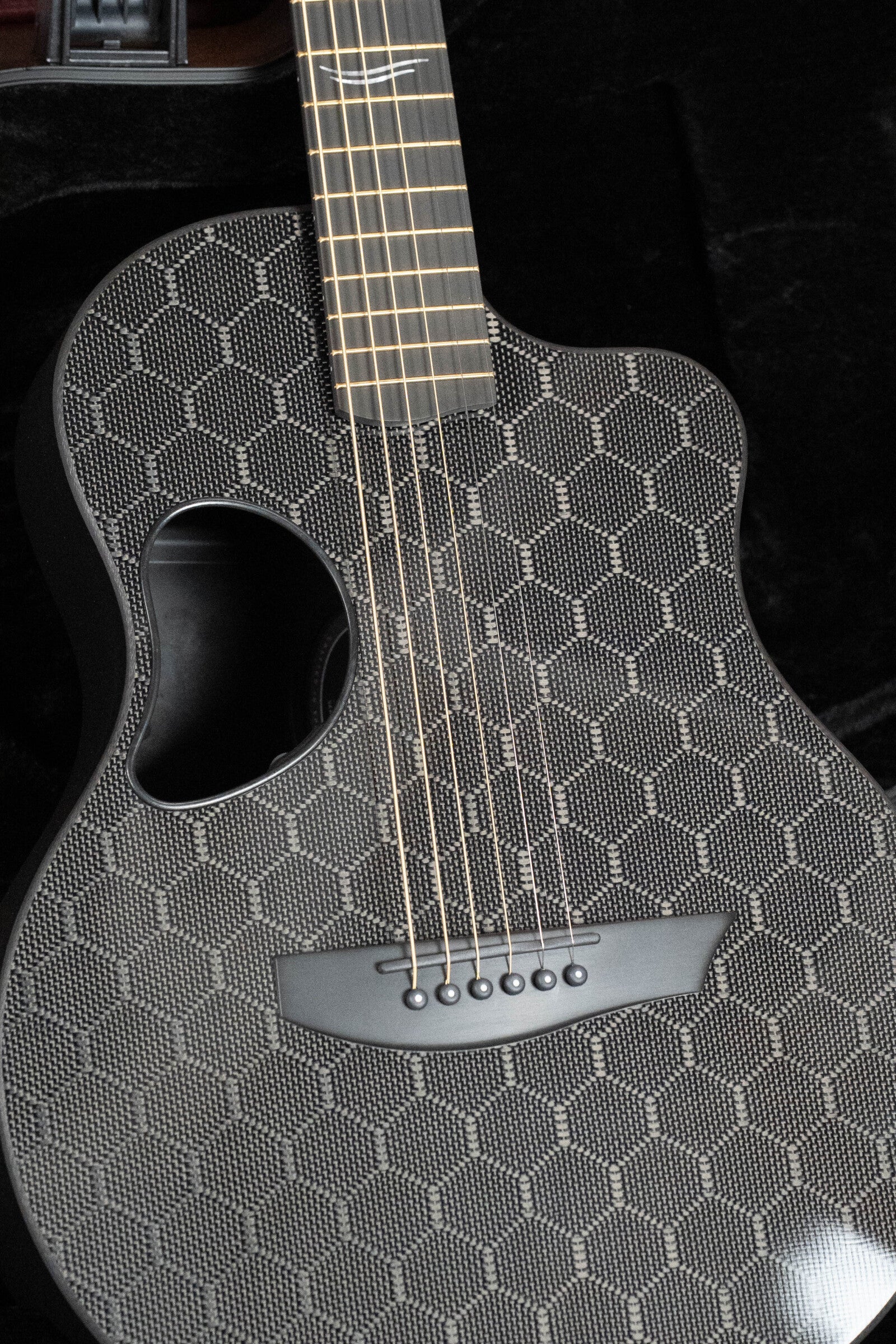McPherson Carbon Fiber Touring Series Blackout Honeycomb Guitar w/L.R. Baggs Element Pickup #0004
