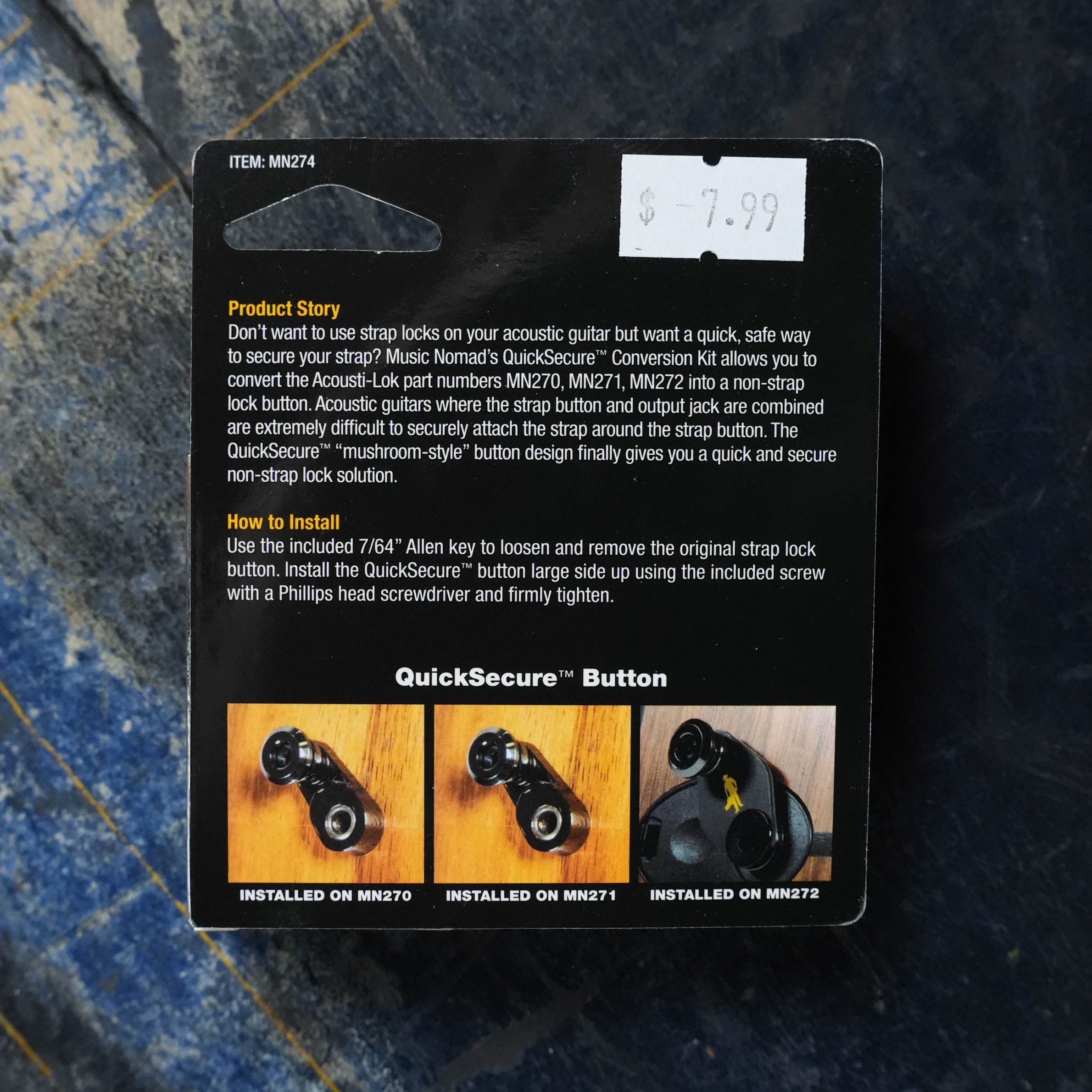 Music Nomad Acousti-Lok 2 'n 1 Conversion Button