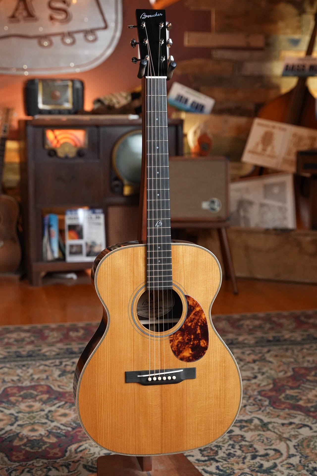 *New 2026 Model* Boucher BG-51-G Adirondack/Rosewood Bluegrass Goose Gold Pack OM Hybrid Acoustic Guitar #1098