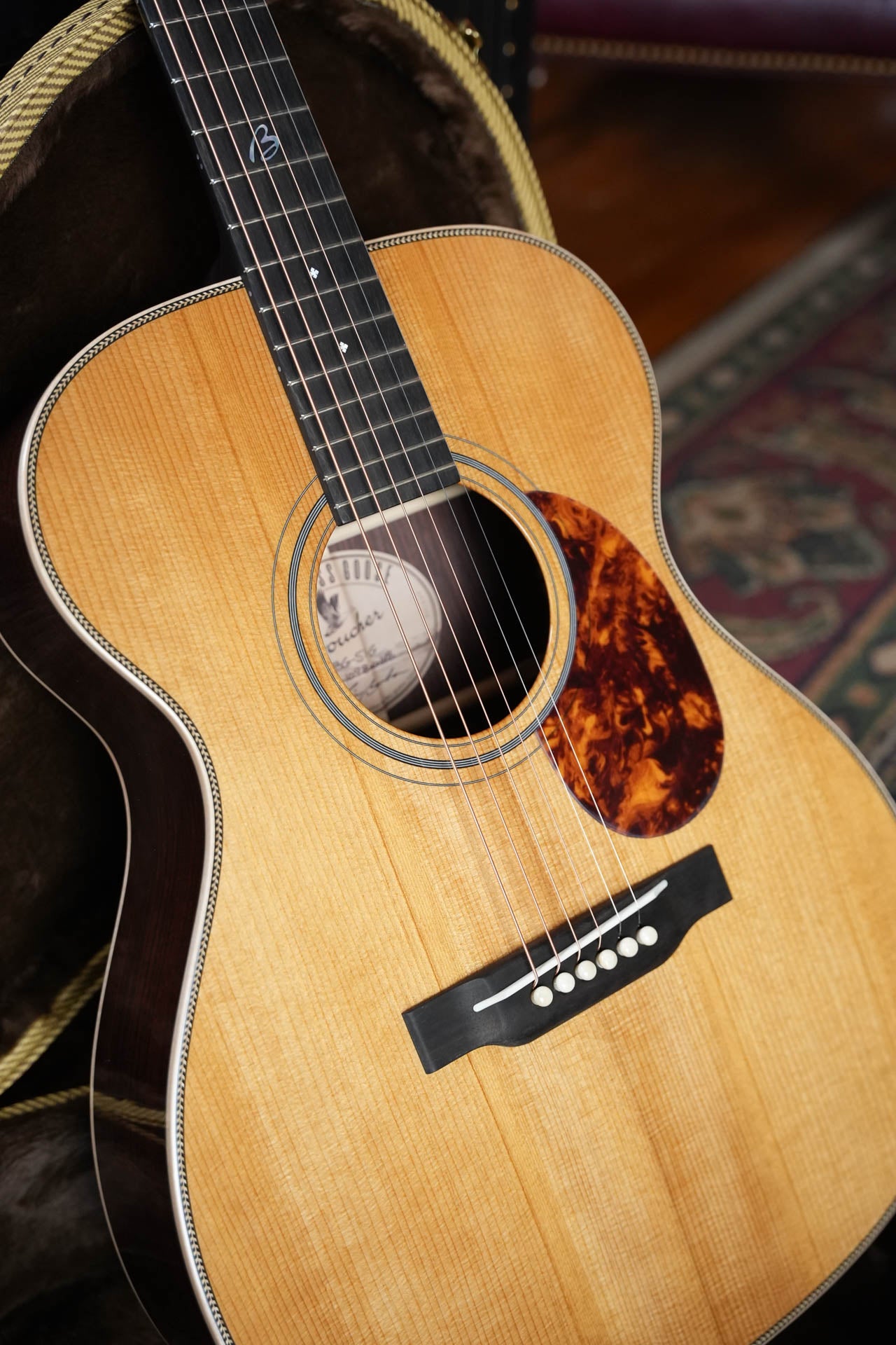 *New 2026 Model* Boucher BG-51-G Adirondack/Rosewood Bluegrass Goose Gold Pack OM Hybrid Acoustic Guitar #1098