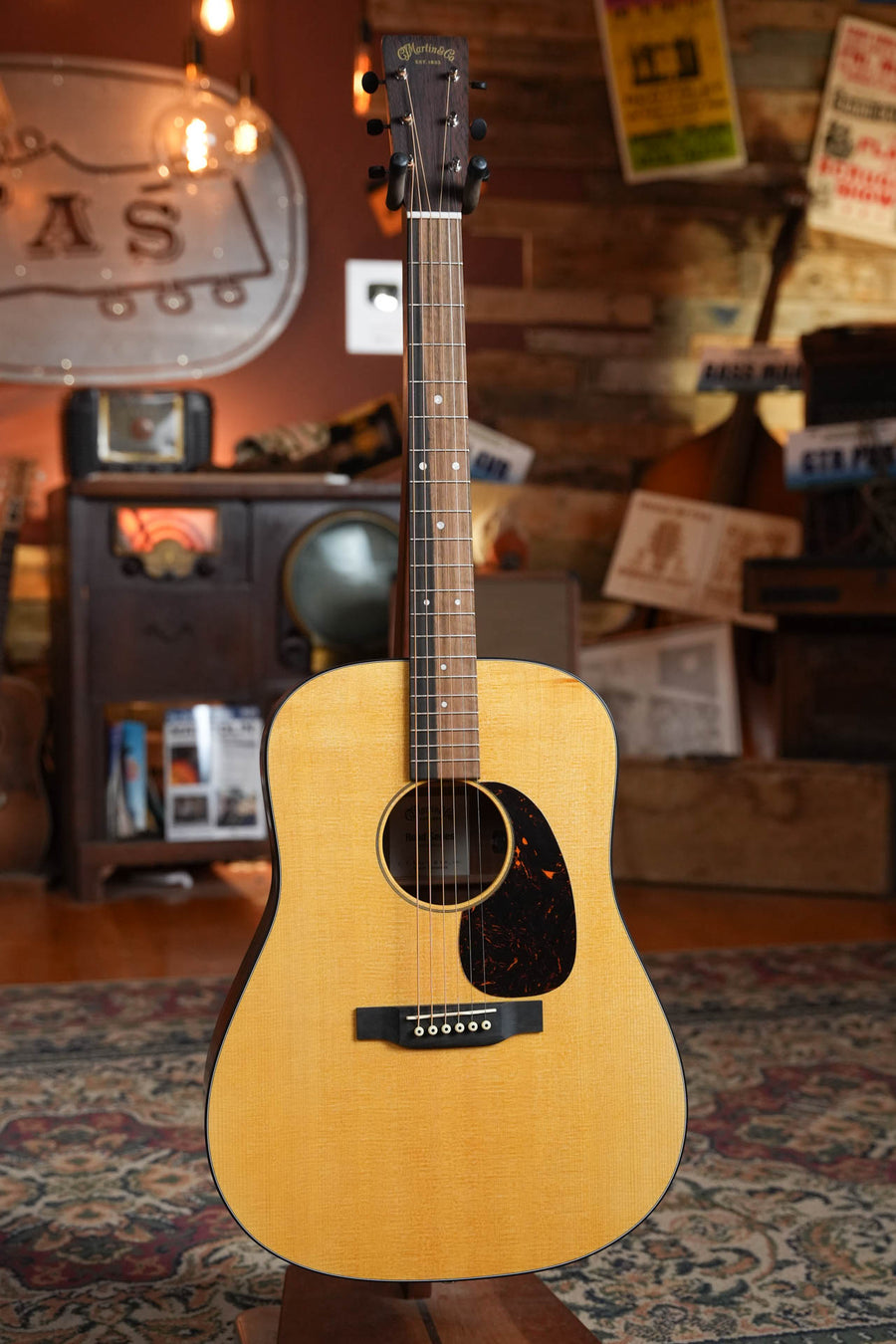 *New 2026 Model* Martin D-10E Retro Road Series Spruce/Sapele Dreadnought Guitar w/Martin Electronics #4286