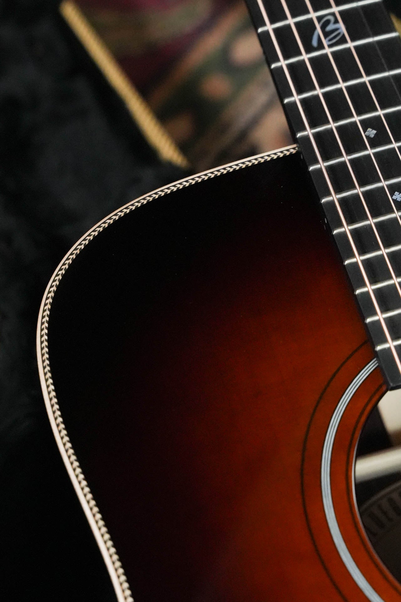 *New 2026 Model* Boucher BG-52-B Adirondack/Rosewood Bluegrass Goose  Burst Pack Dreadnought Acoustic Guitar #1418