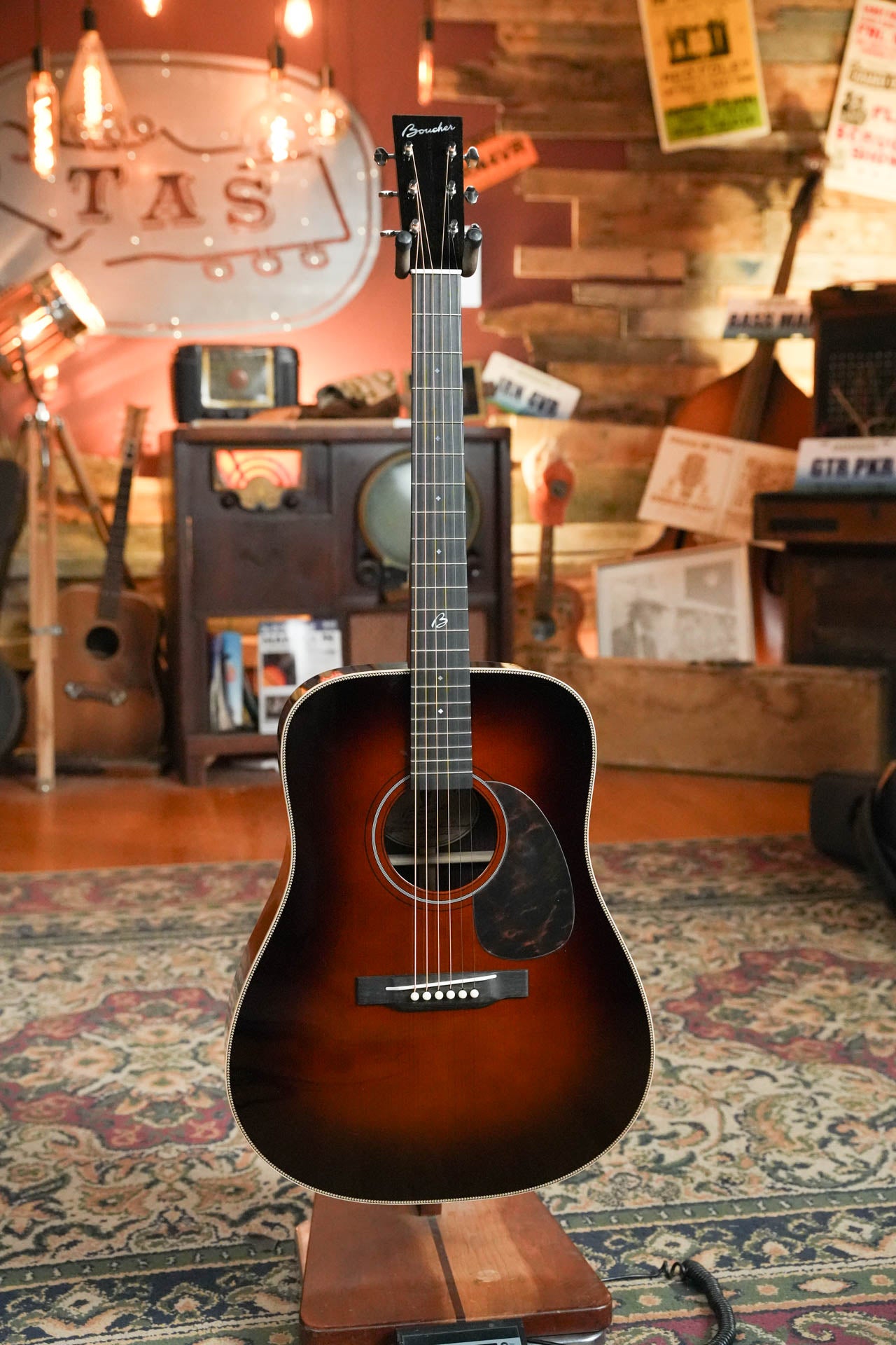 *New 2026 Model* Boucher BG-52-B Adirondack/Rosewood Bluegrass Goose  Burst Pack Dreadnought Acoustic Guitar #1418
