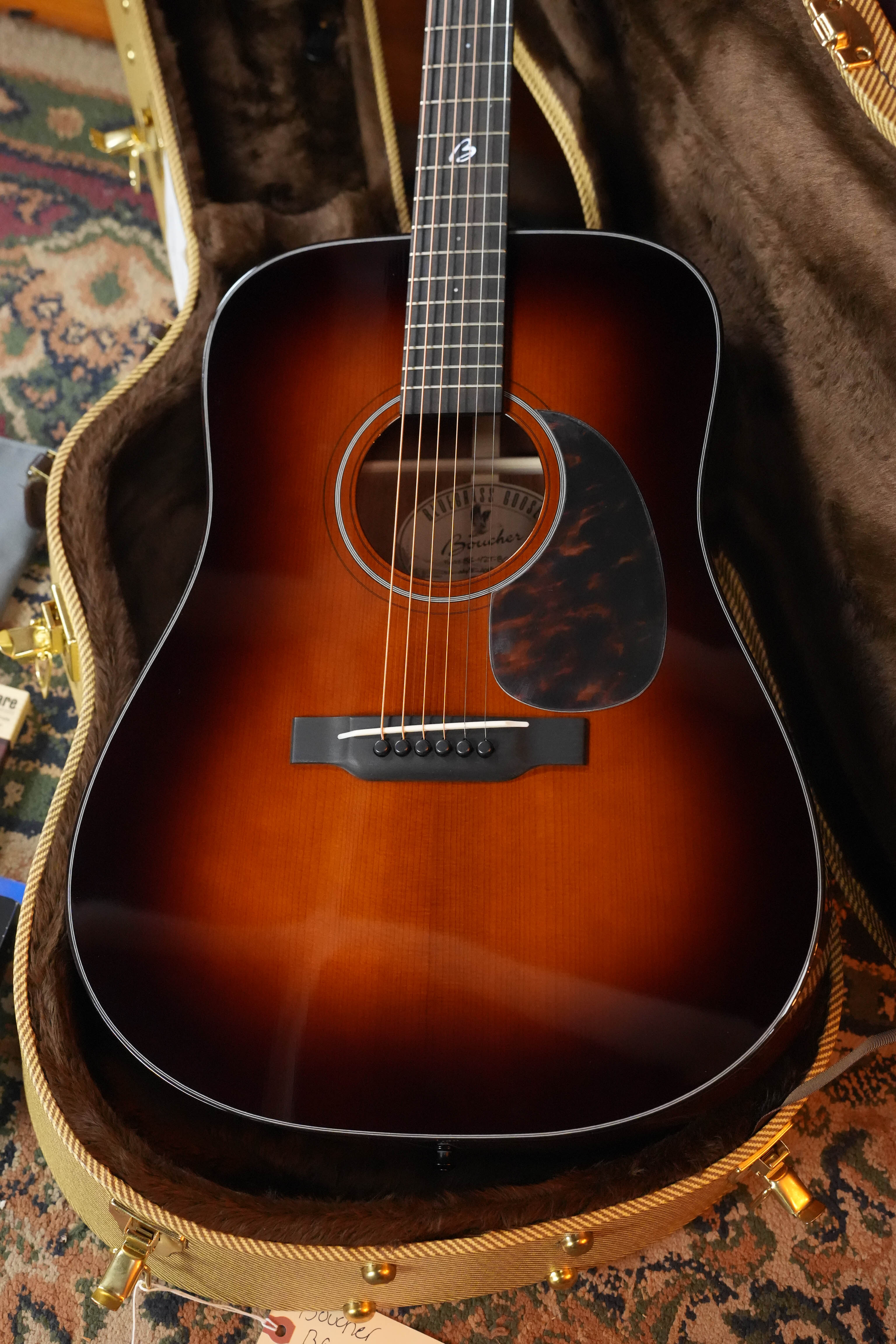 *New 2026 Model* Boucher BG-42T-BG All Torrified Bluegrass Goose Ambertone Burst Gold Pack Dreadnought Acoustic Guitar #1086