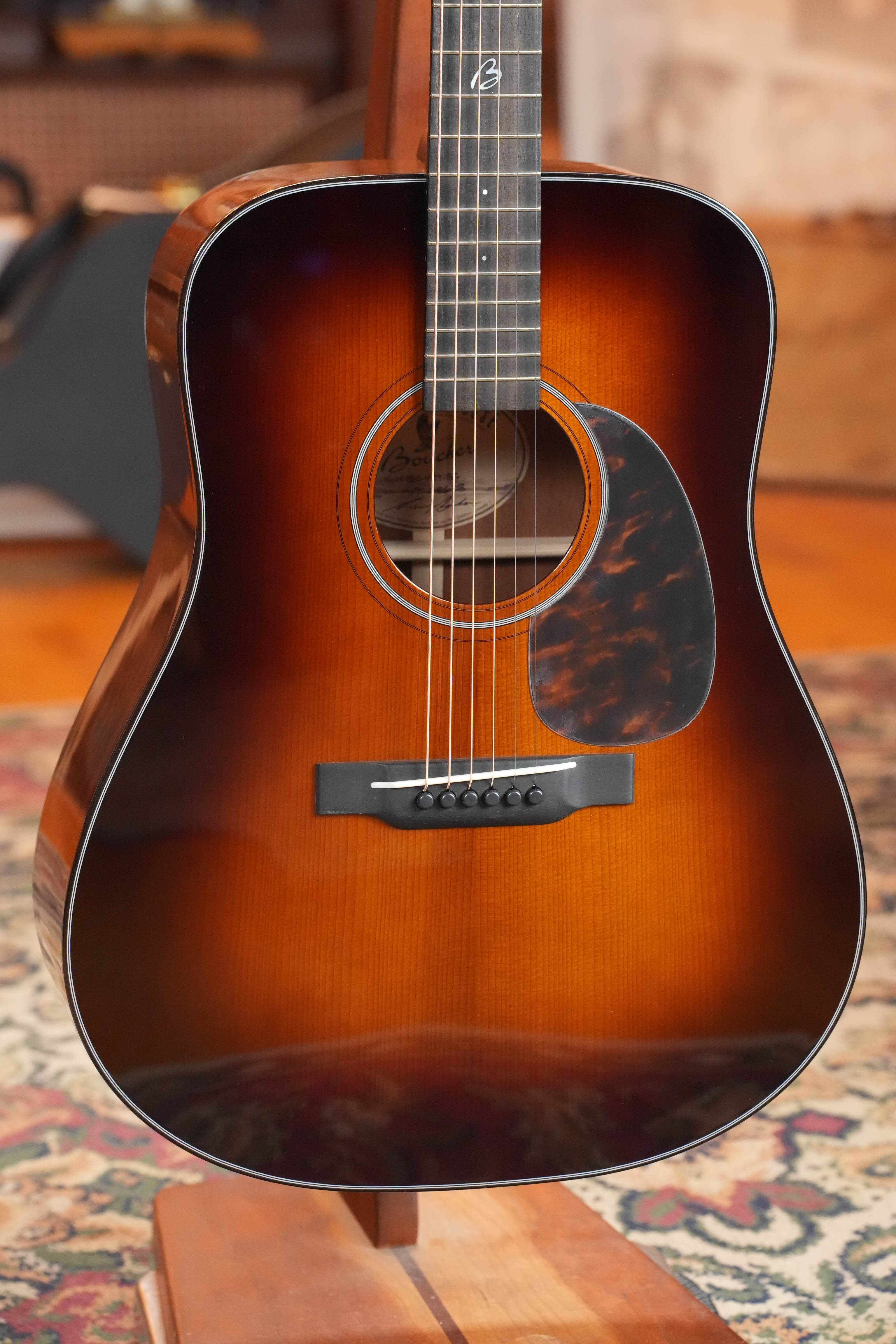 *New 2026 Model* Boucher BG-42T-BG All Torrified Bluegrass Goose Ambertone Burst Gold Pack Dreadnought Acoustic Guitar #1086