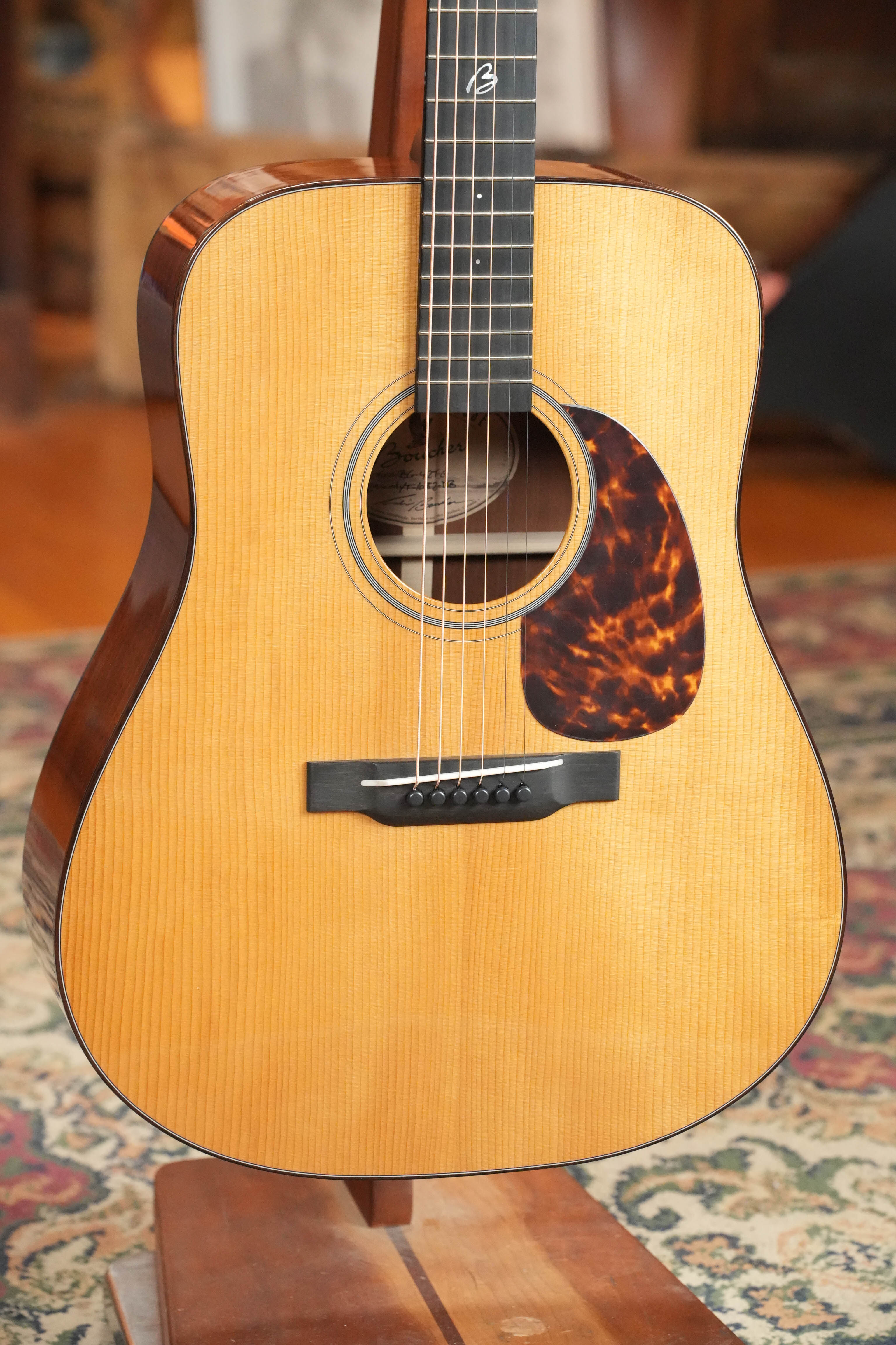 *New 2026 Model* Boucher BG-42T-G Torrefied Adirondack/Torrefied Mahogany Bluegrass Goose Gold Pack Dreadnought Acoustic Guitar #1082