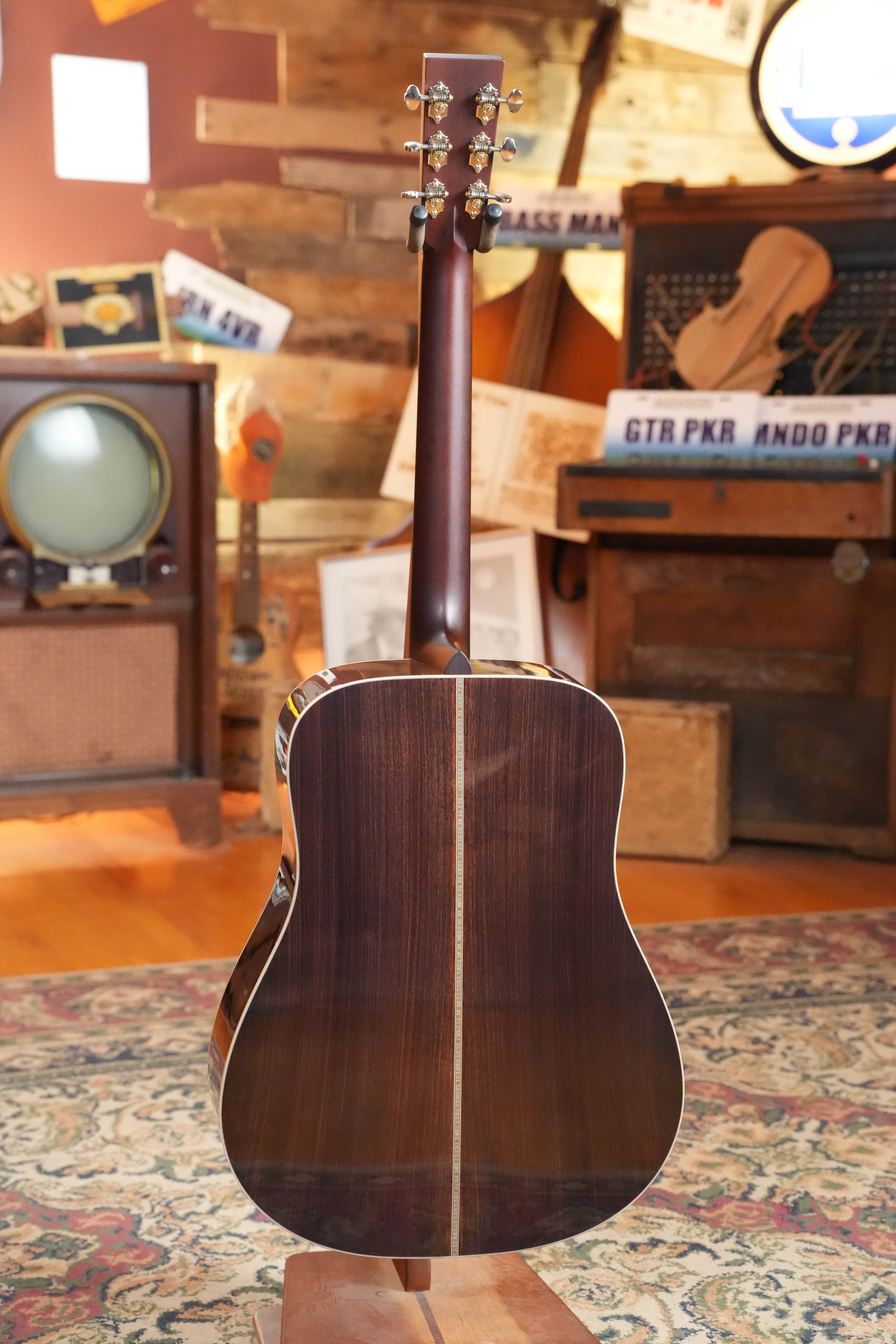*New 2026 Model* Boucher BG-52 Adirondack/Rosewood Bluegrass Goose Amberburst Dreadnought Acoustic Guitar #1397