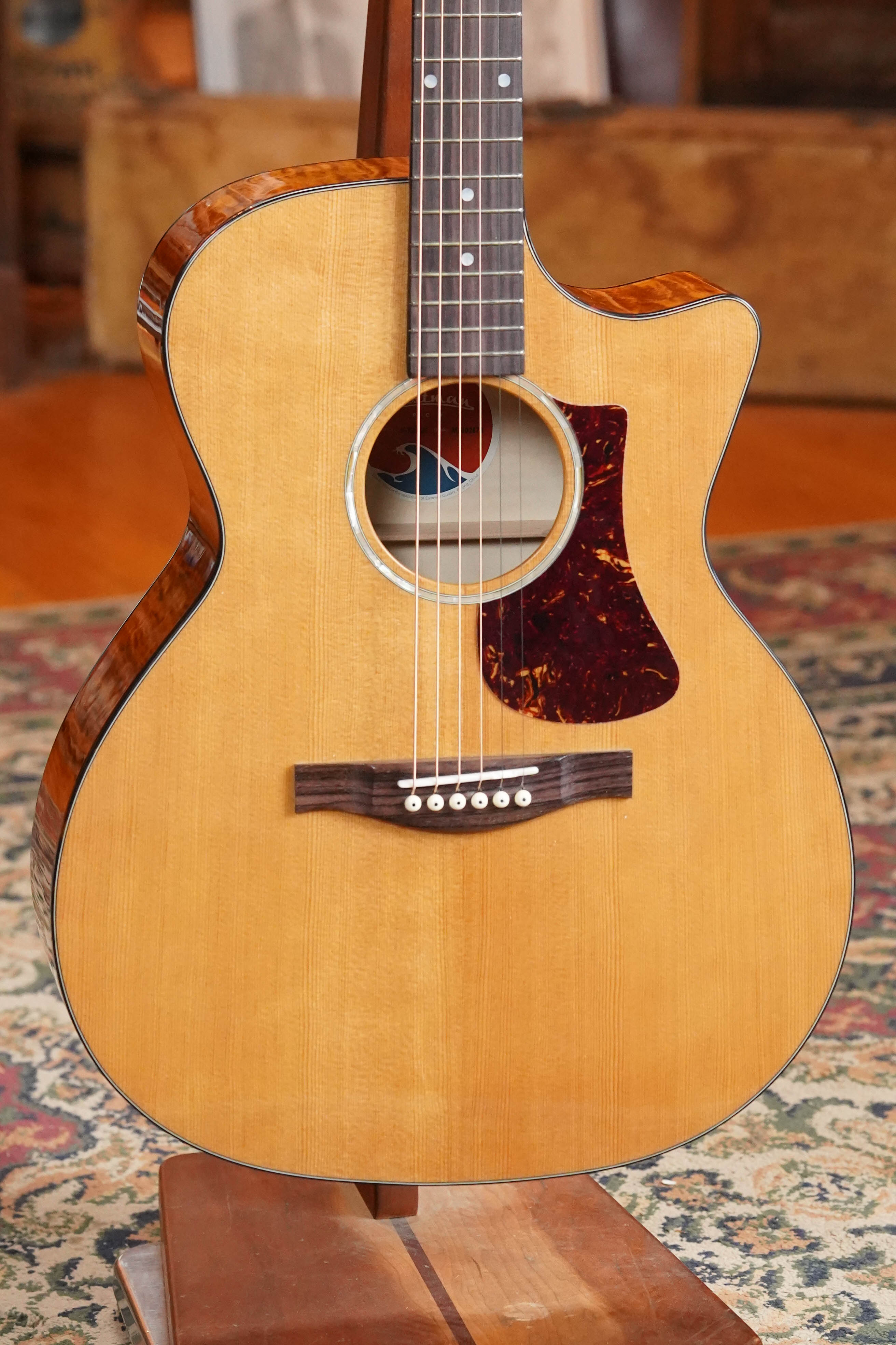 *New 2026 Model* Eastman PCH3-GACE-AB Sitka/Laminated Maple Amberburst Gloss Grand Auditorium Cutaway Guitar w/Electronics #2678