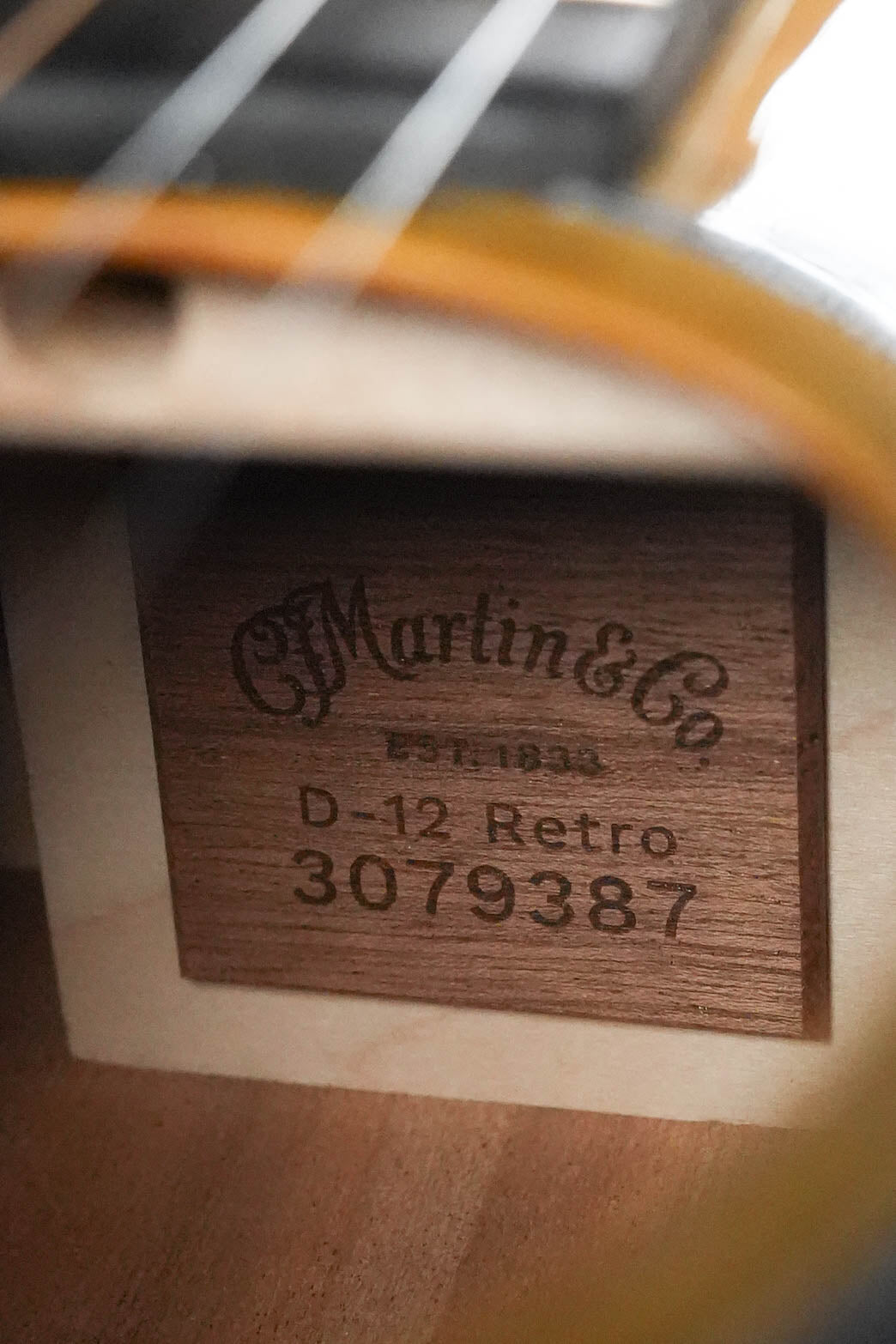 *New 2026 Model* Martin D-12E Retro Road Series Spruce/Sapele Dreadnought Guitar w/Martin Electronics #9387