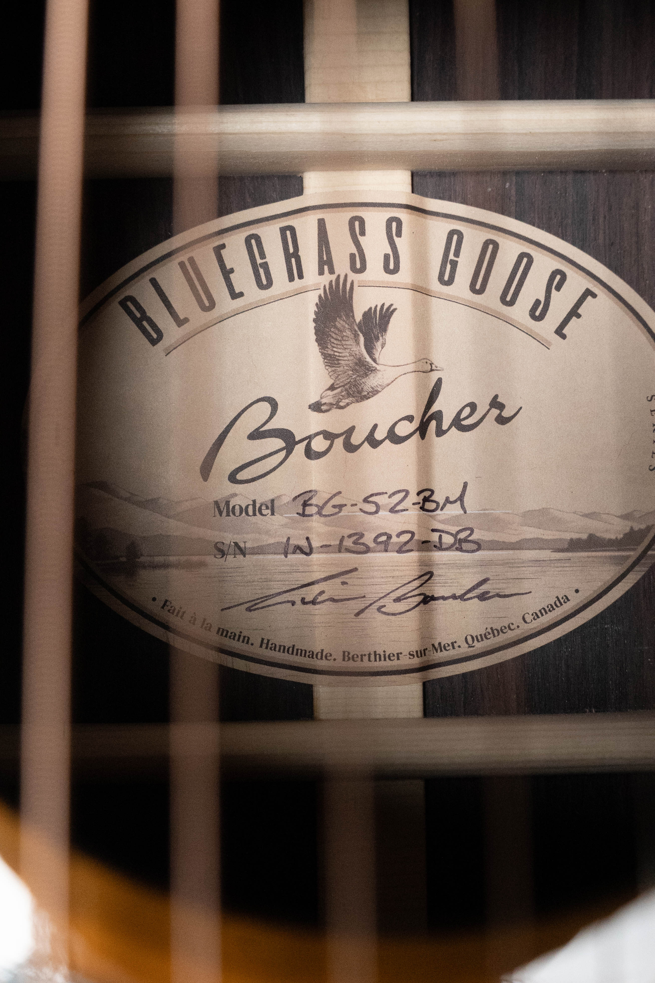 PRE-ORDER DEPOSIT ONLY *New 2026 NAMM Model* Boucher BG-52-BM Adirondack/Rosewood Bluegrass Goose Master Pack Tobacco Burst Dreadnought Acoustic Guitar
