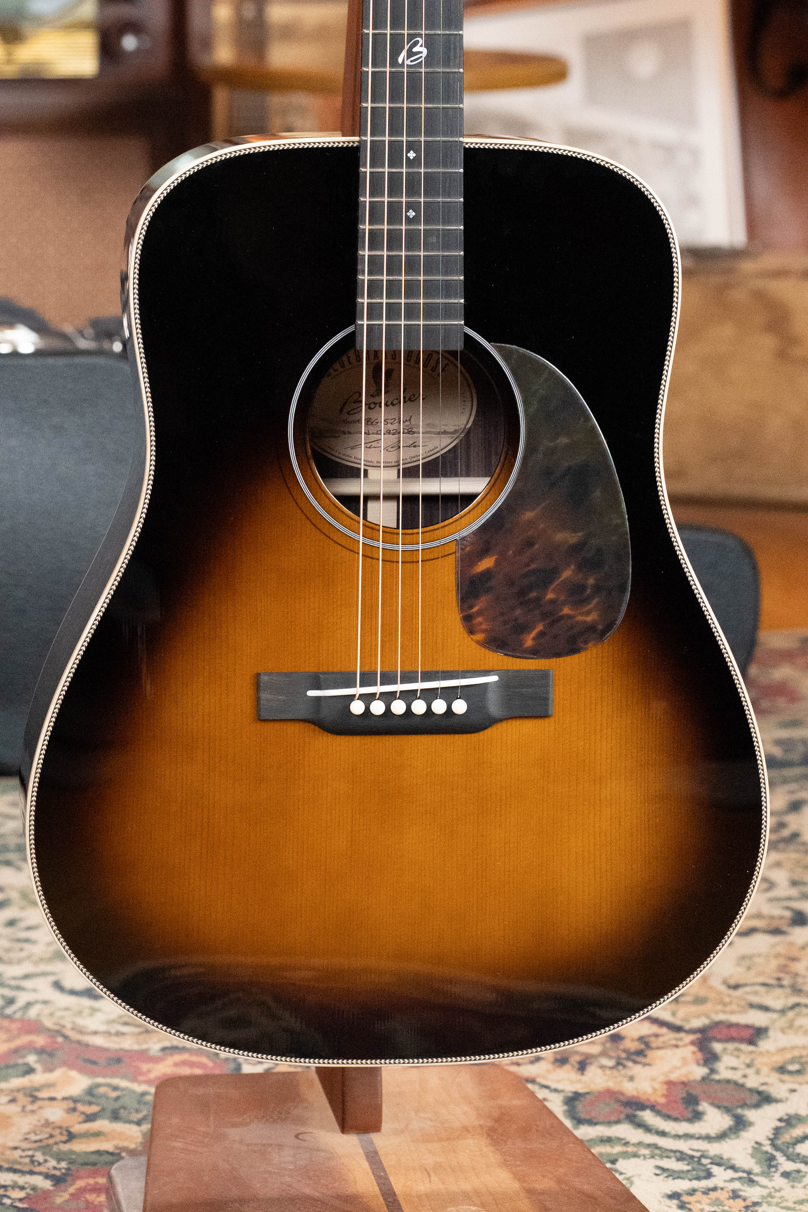 *New 2026 NAMM Model* Boucher BG-52-BM Adirondack/Rosewood Bluegrass Goose Master Pack Tobacco Burst Dreadnought Acoustic Guitar #1392