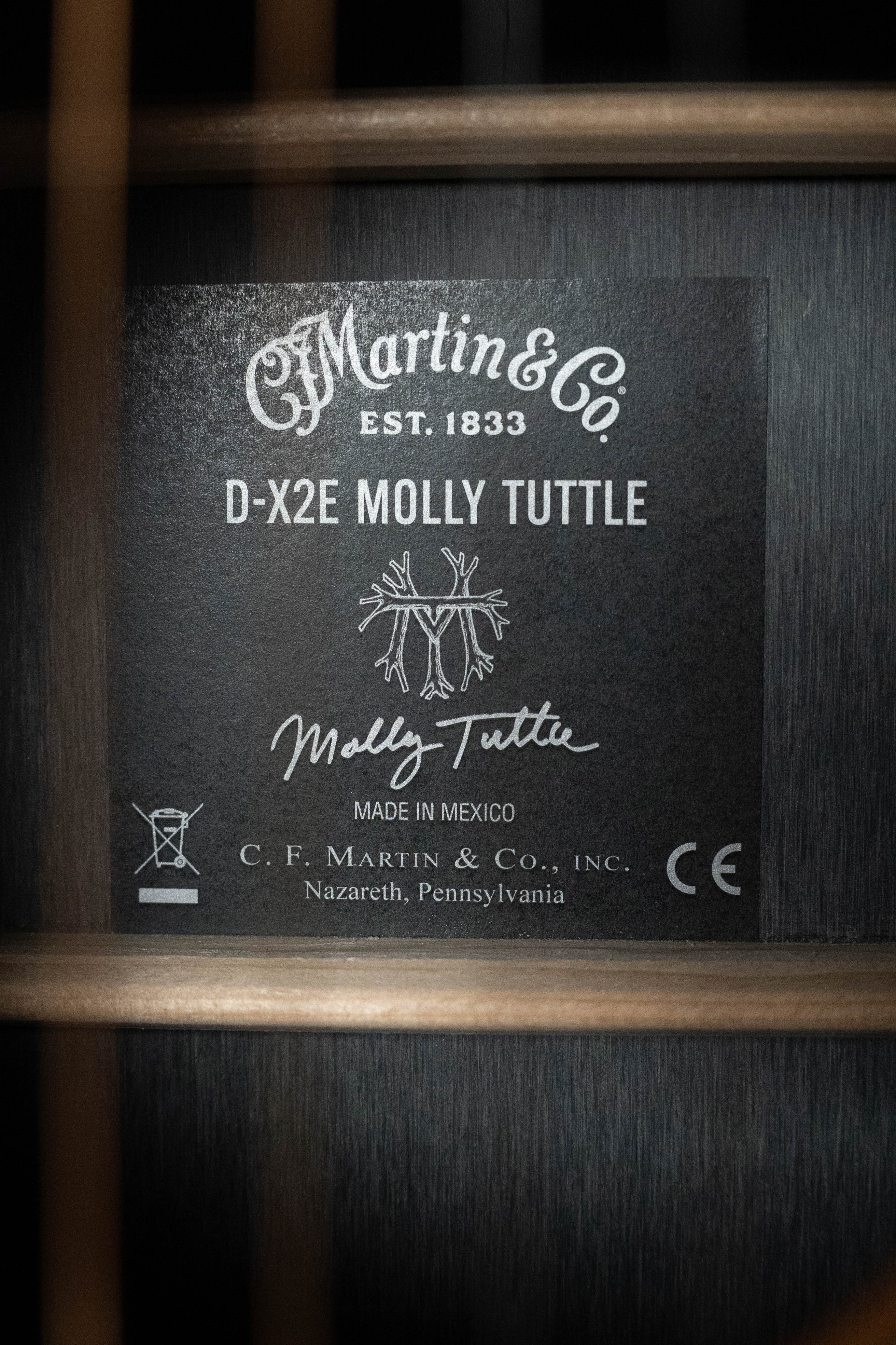 PRE-ORDER DEPOSIT ONLY *New 2026 Model* Martin D-X2E Molly Tuttle Spruce/HPL Mahogany Dreadnought Guitar w/Martin Electronics