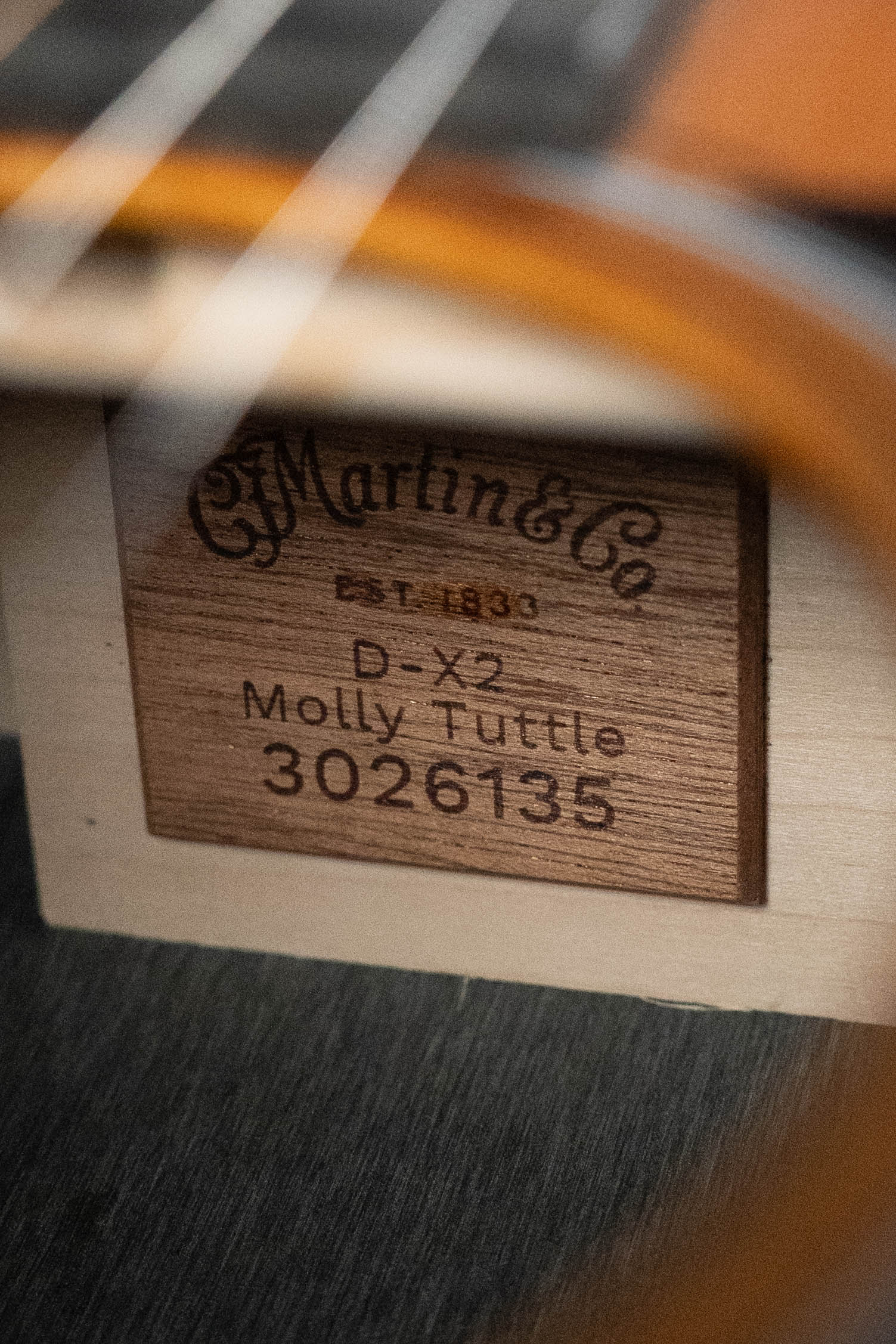 *New 2026 NAMM Model* Martin D-X2E Molly Tuttle Spruce/HPL Mahogany Dreadnought Guitar w/Martin Electronics #6135