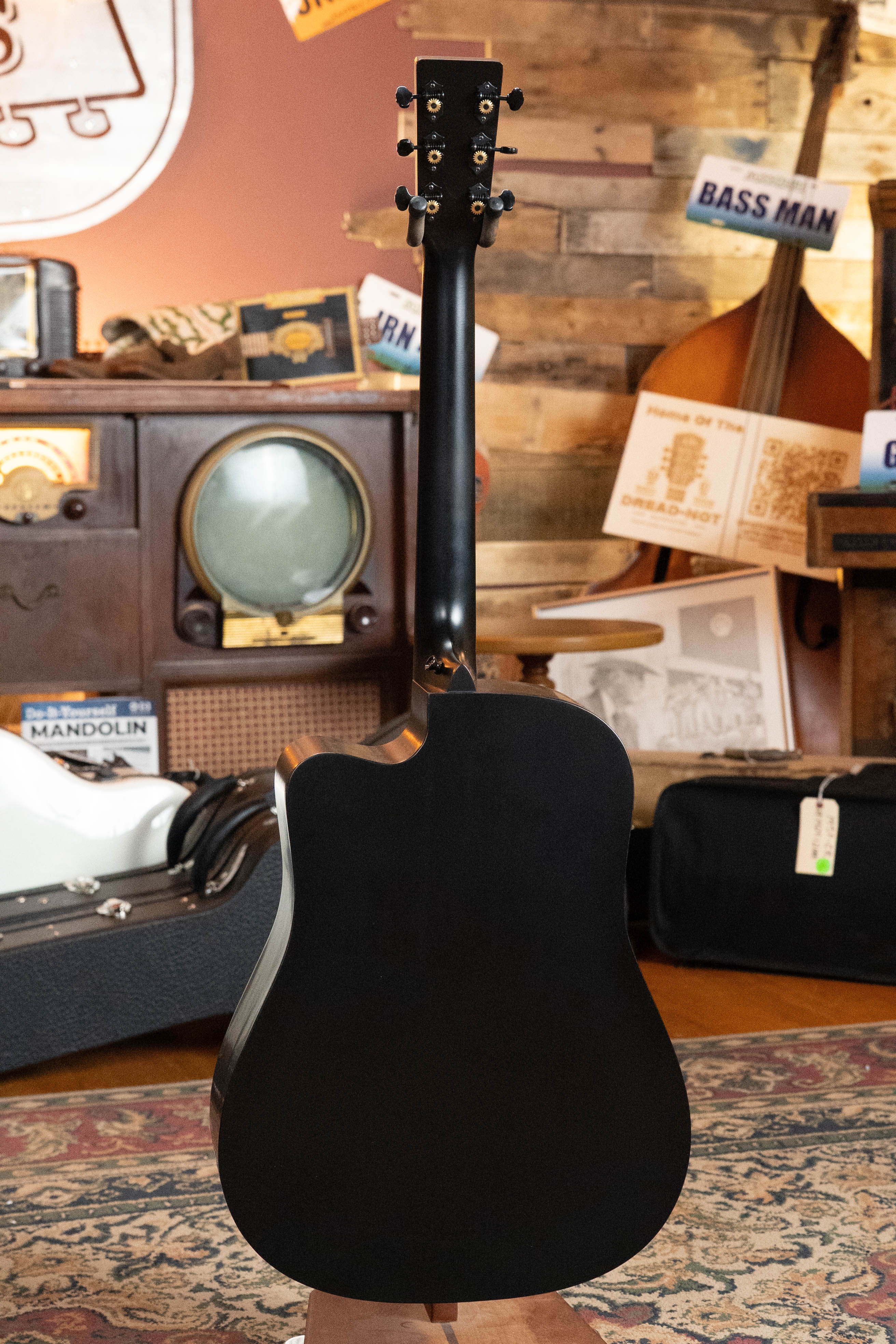 *New 2026 NAMM Model* Martin DC-10E Modern Black Road Series Spruce/Sapele Cutaway Dreadnought Guitar w/Martin Electronics #9162