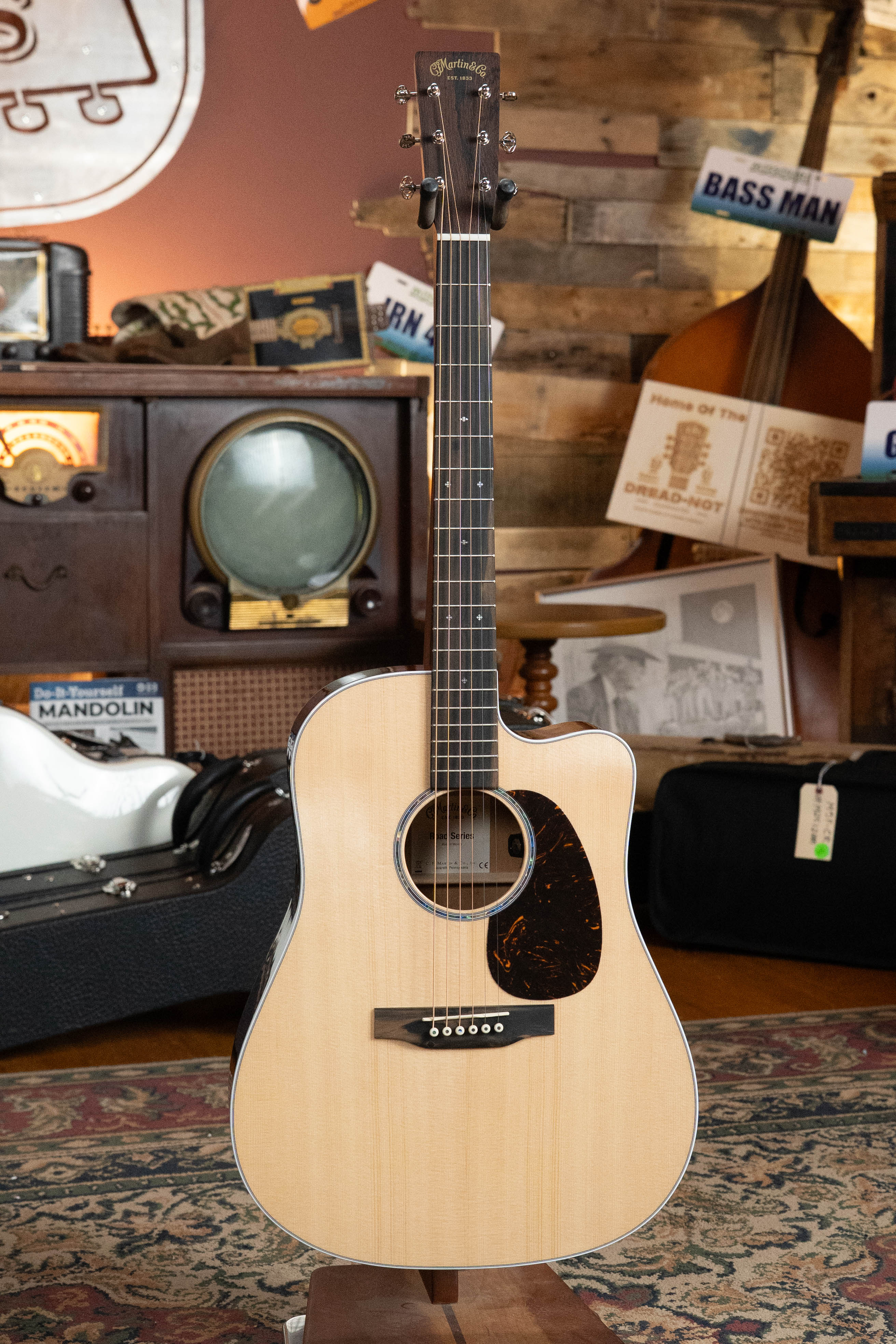 *New 2026 NAMM Model* Martin DC-13E Modern Road Series Spruce/Koa Fine Veneer Cutaway Dreadnought Guitar w/Martin Electronics #4610