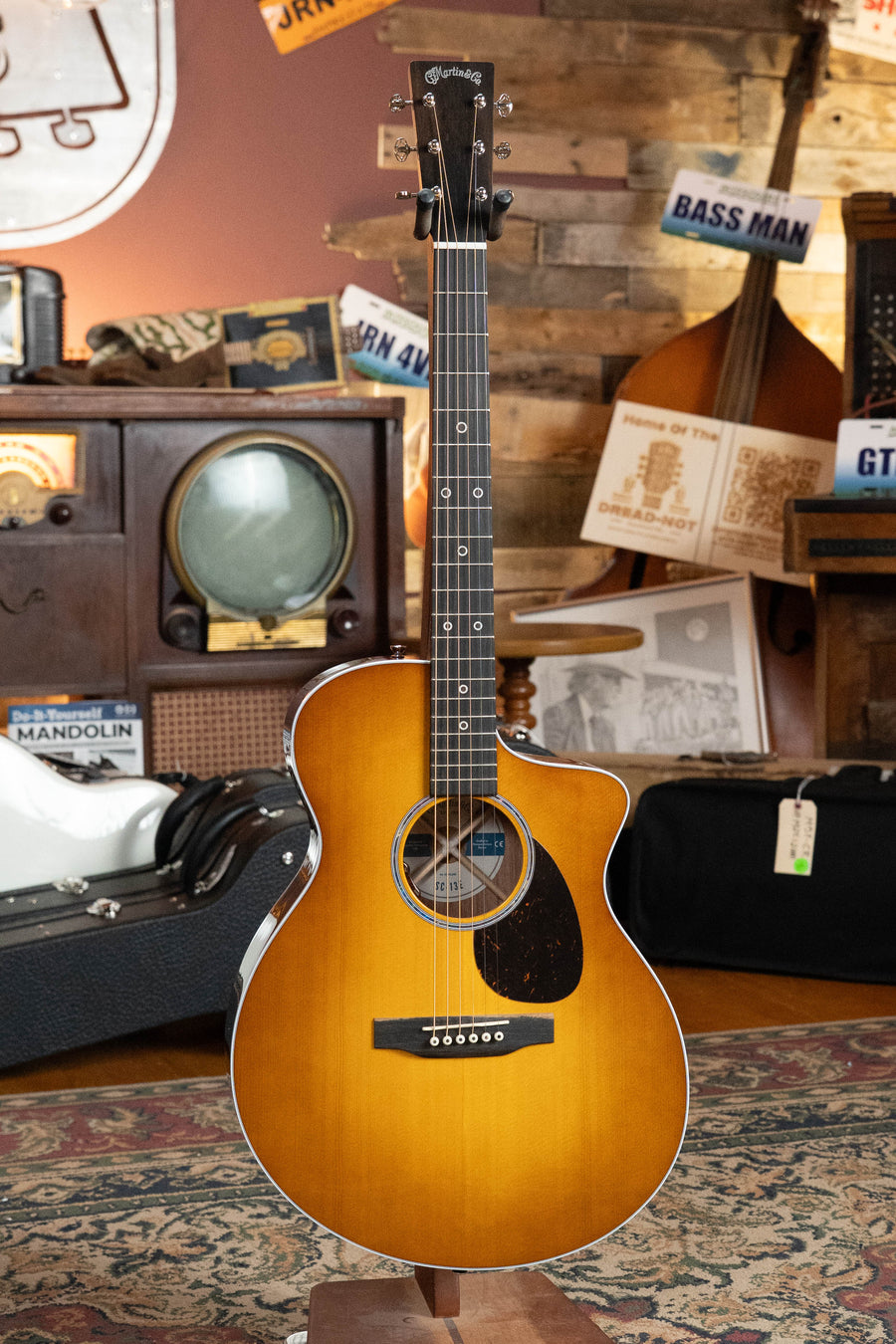 *New 2026 Model* Martin SC-13E Modern Mezcal Burst Road Series Spruce/Koa Fine Veneer Cutaway S-Body Guitar w/LR Baggs Electronics #6120
