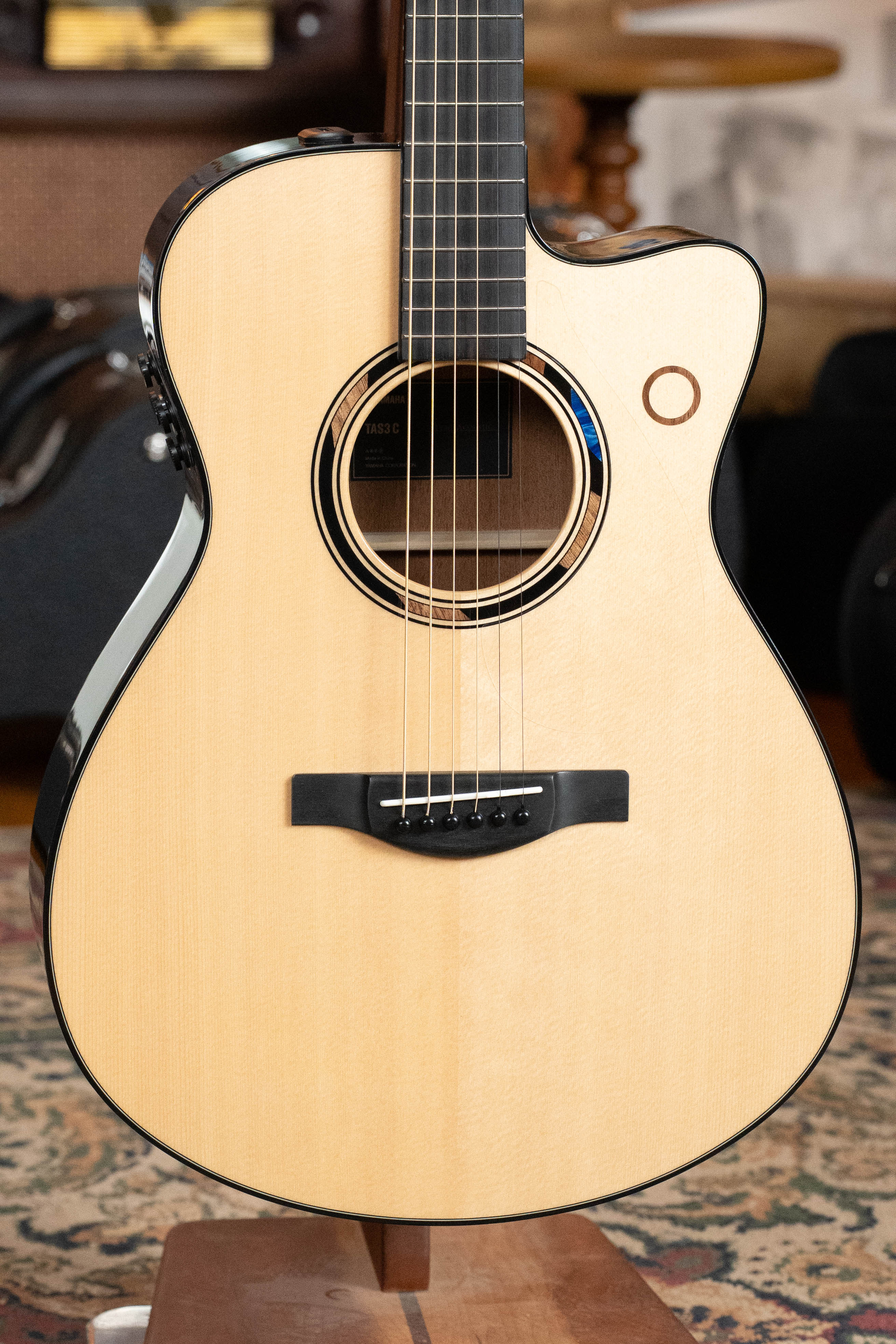 PRE-ORDER DEPOSIT ONLY *New 2026 Model* Yamaha TAS3C-NT Sitka/Mahogany Natural Concert Guitar w/the NEWEST TransAcoustic System