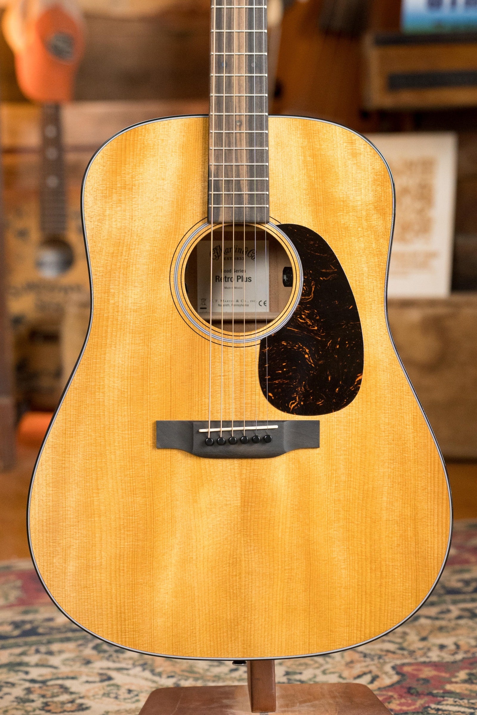 *New 2025 Model* Martin DE Retro Plus Torrefied Spruce/Mahogany Dreadnought Guitar w/Martin Electronics #0557