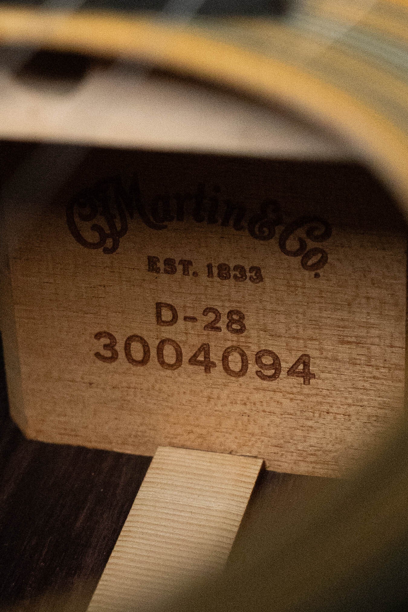 *New 2025 Model* Martin D-28 Gloss Spruce/Indian Rosewood Dreadnought Acoustic Guitar #4094