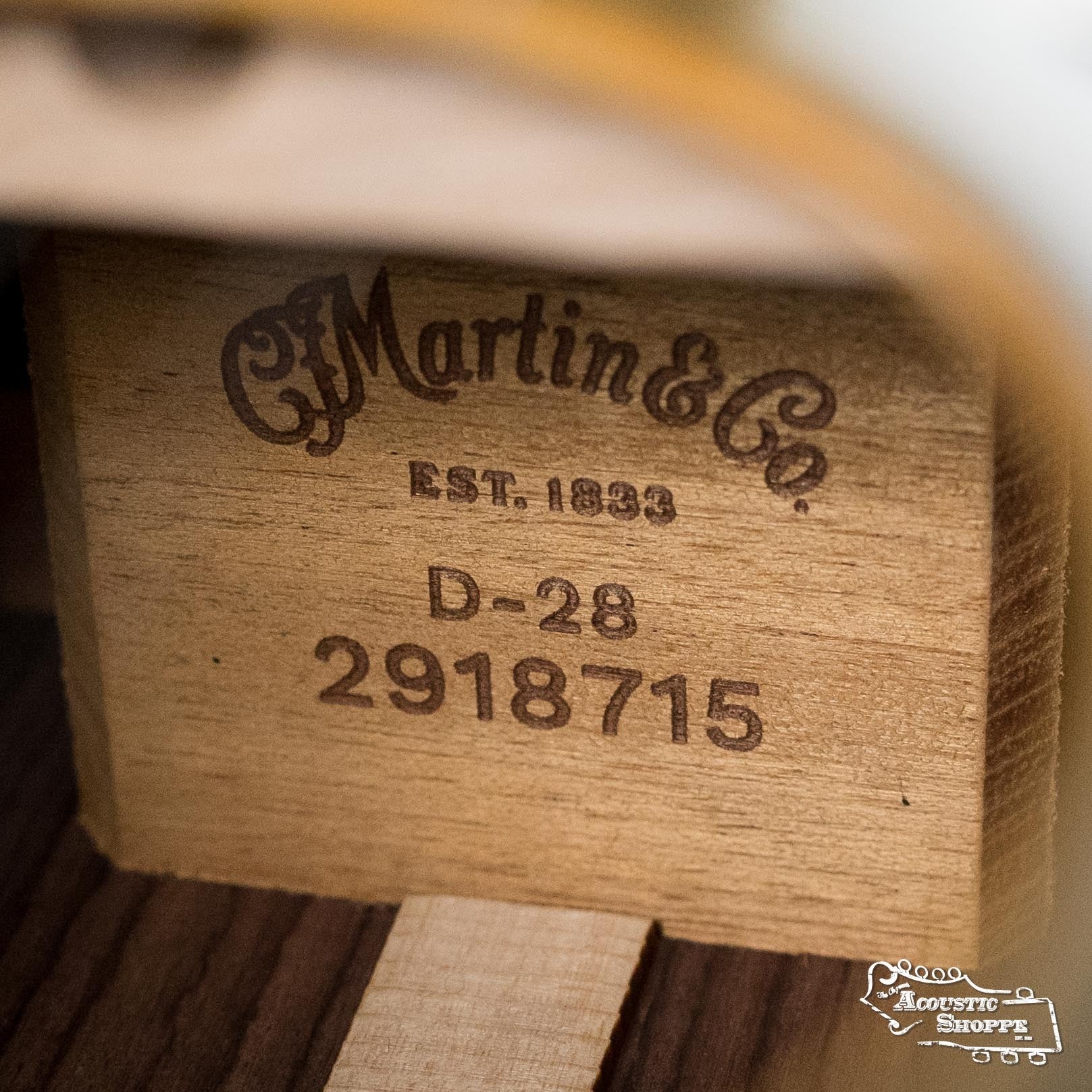 *New 2025 Model* Martin D-28 Satin Spruce/Indian Rosewood Dreadnought Acoustic Guitar #8715