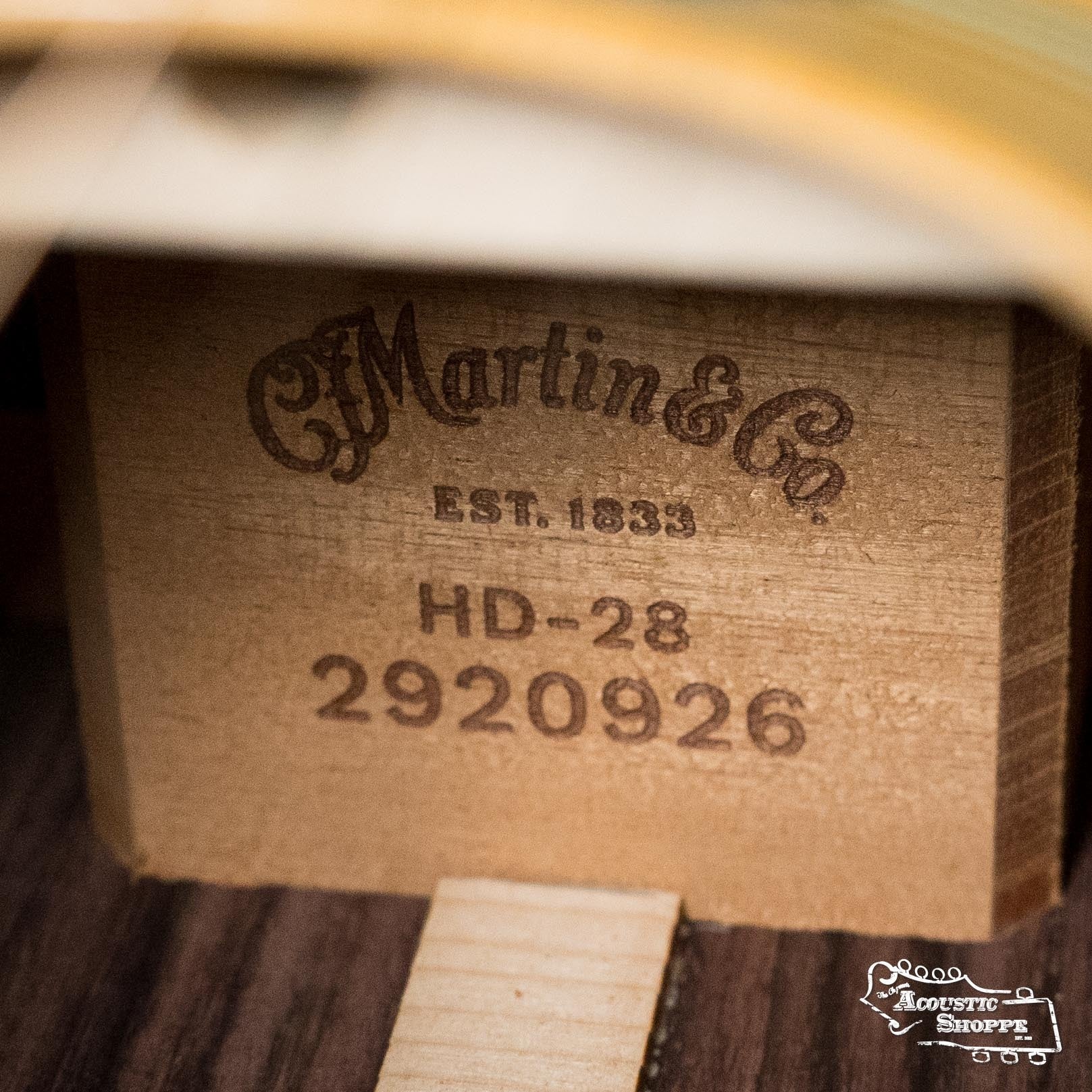 *New 2025 Model* Martin HD-28 Spruce/East Indian Rosewood Dreadnought Acoustic Guitar #0926