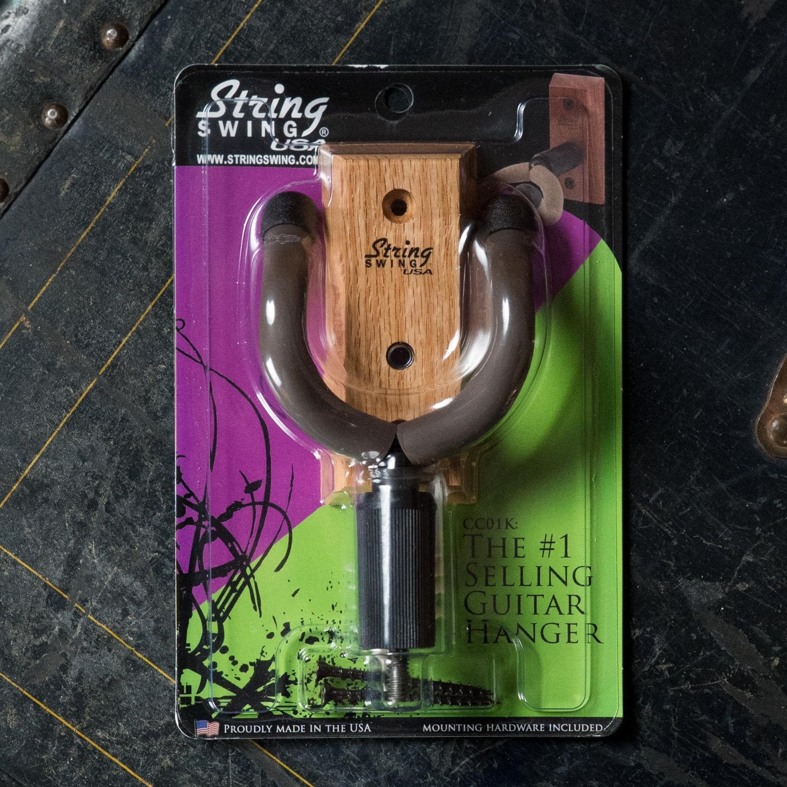 String Swing Home & Studio Oak Guitar Hanger (CC01K-O)