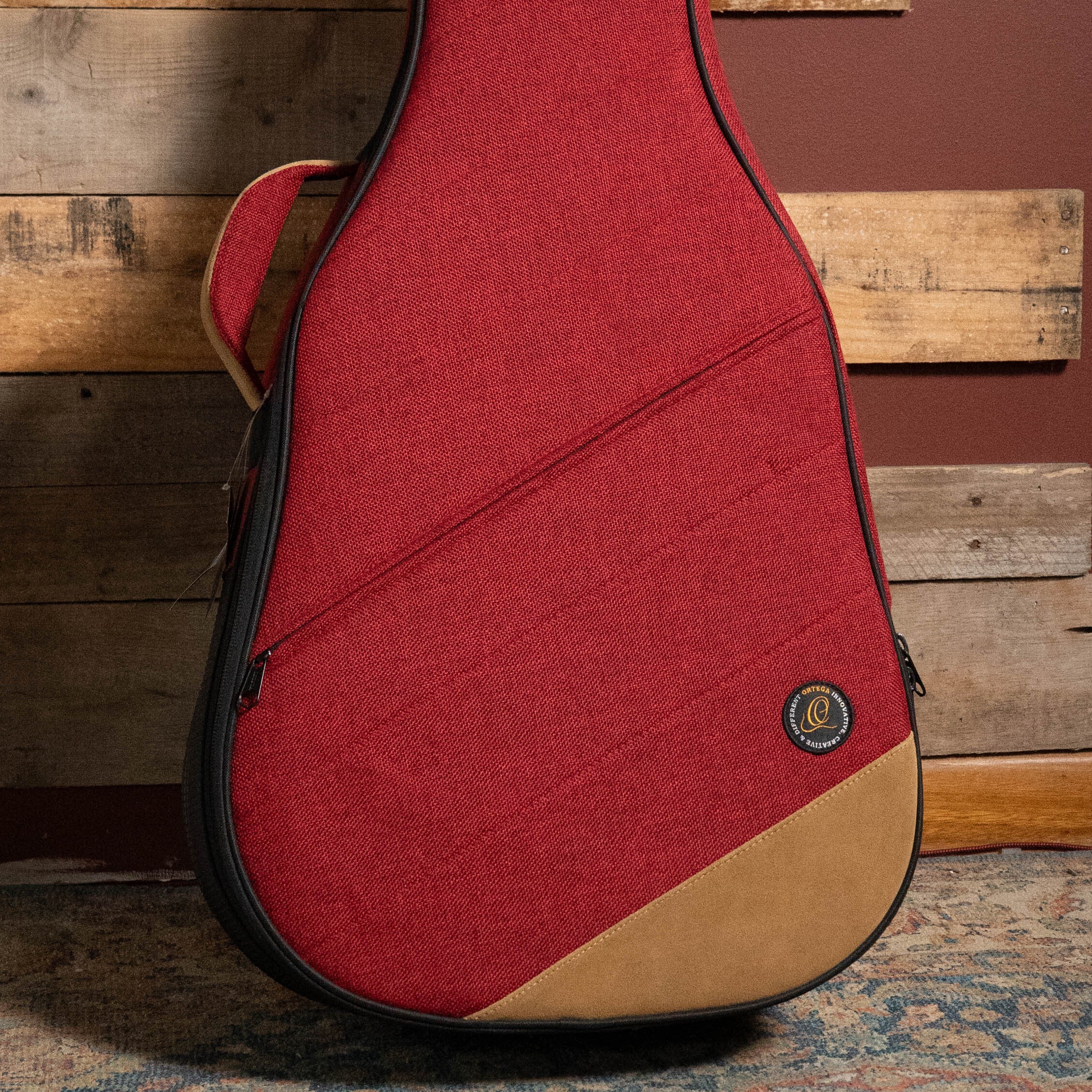 Ortega OSOCADN-BX Dreadnought Guitar Soft Case in Bordeaux Wine