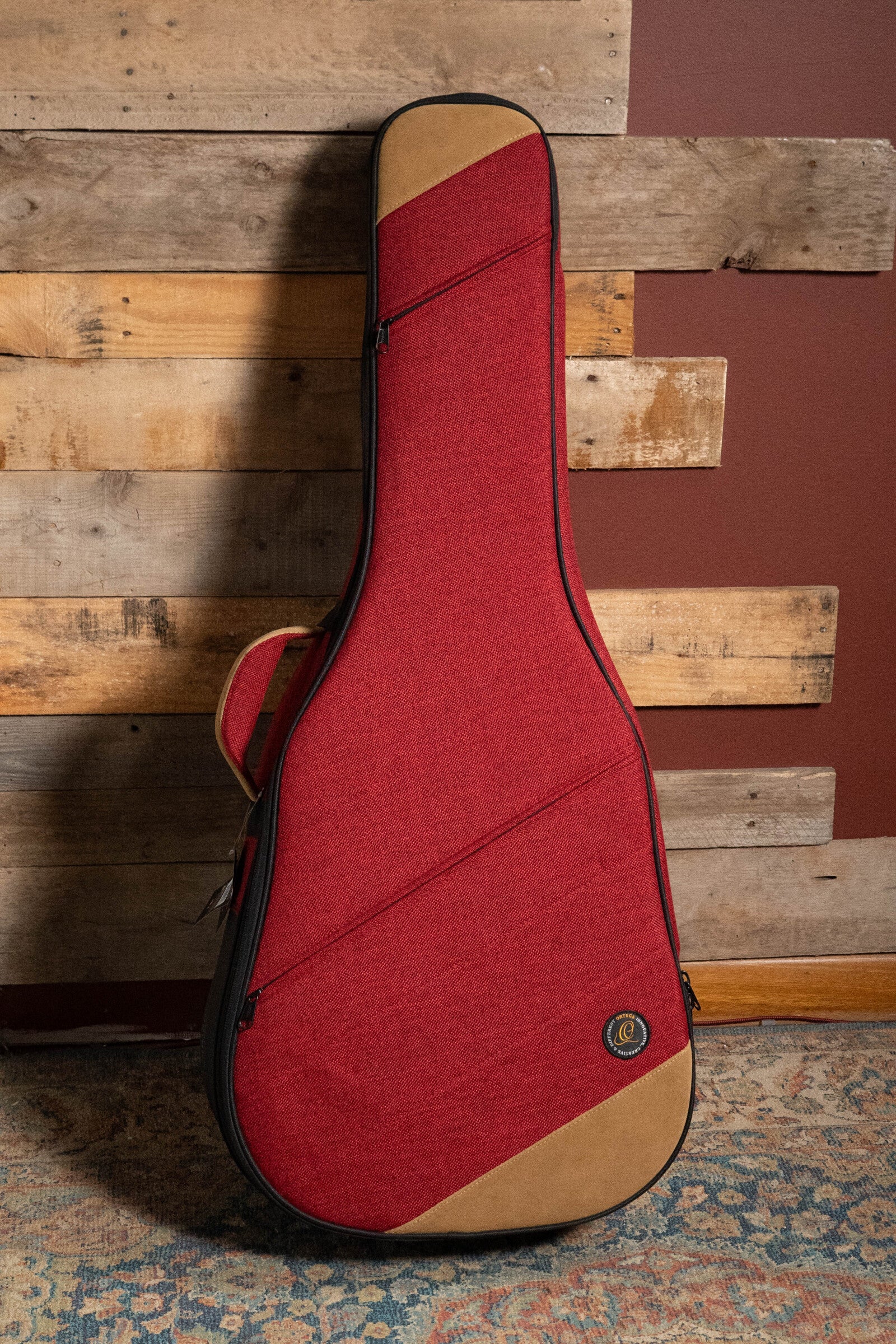 Ortega OSOCADN-BX Dreadnought Guitar Soft Case in Bordeaux Wine