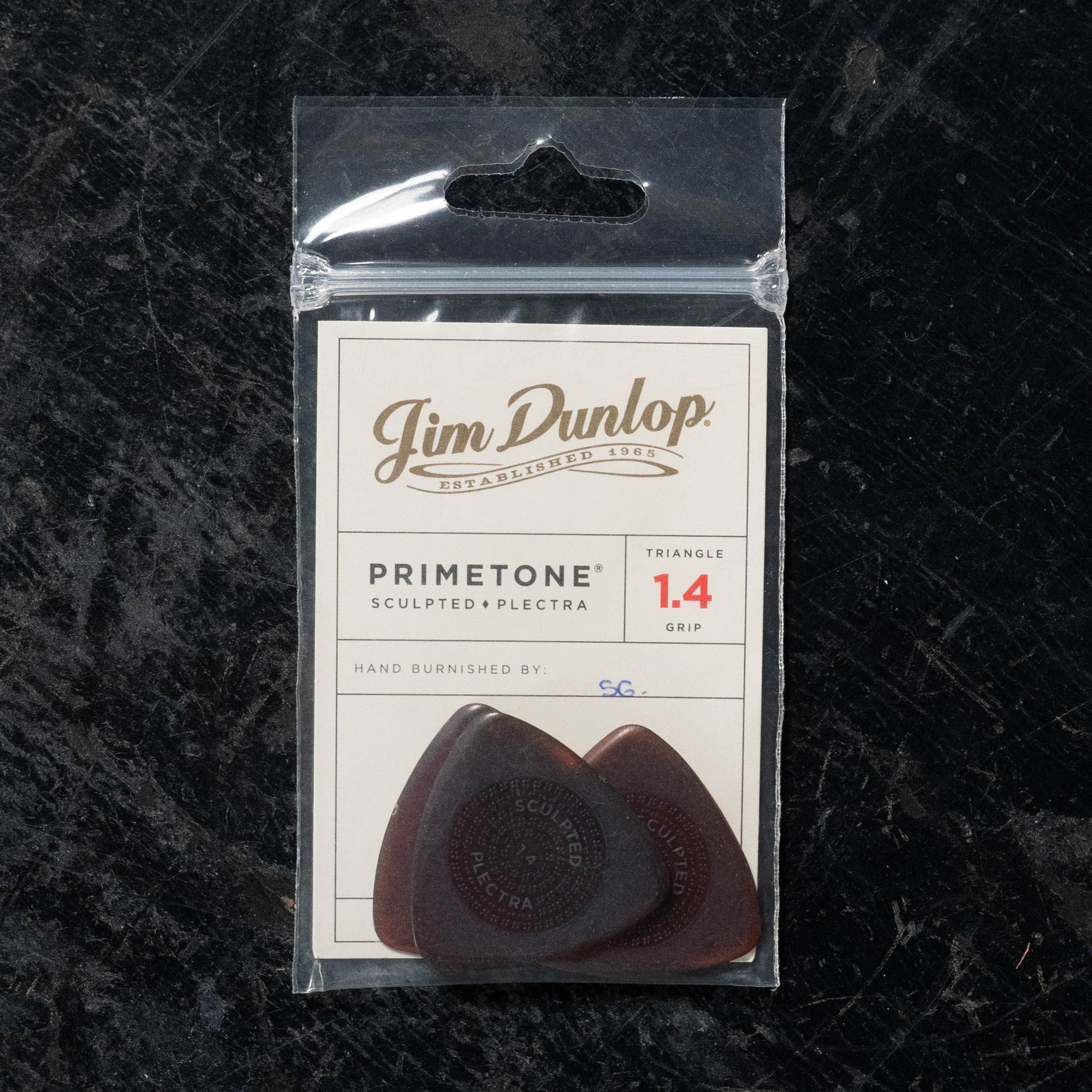 Dunlop Primetone Triangle Smooth Pick 3 Pack - 513P Select Your Gauge