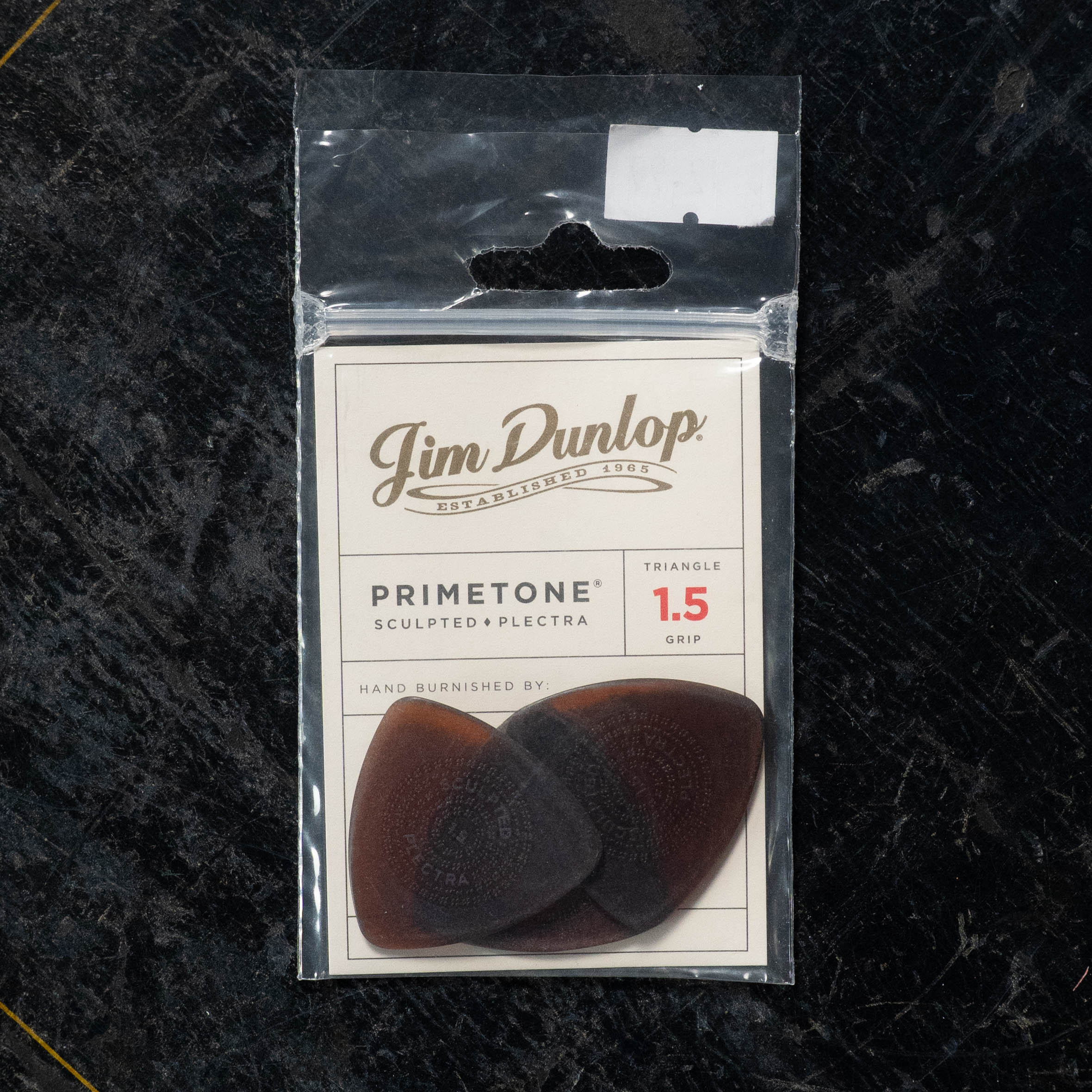 Dunlop Primetone Triangle Smooth Pick 3 Pack - 513P Select Your Gauge