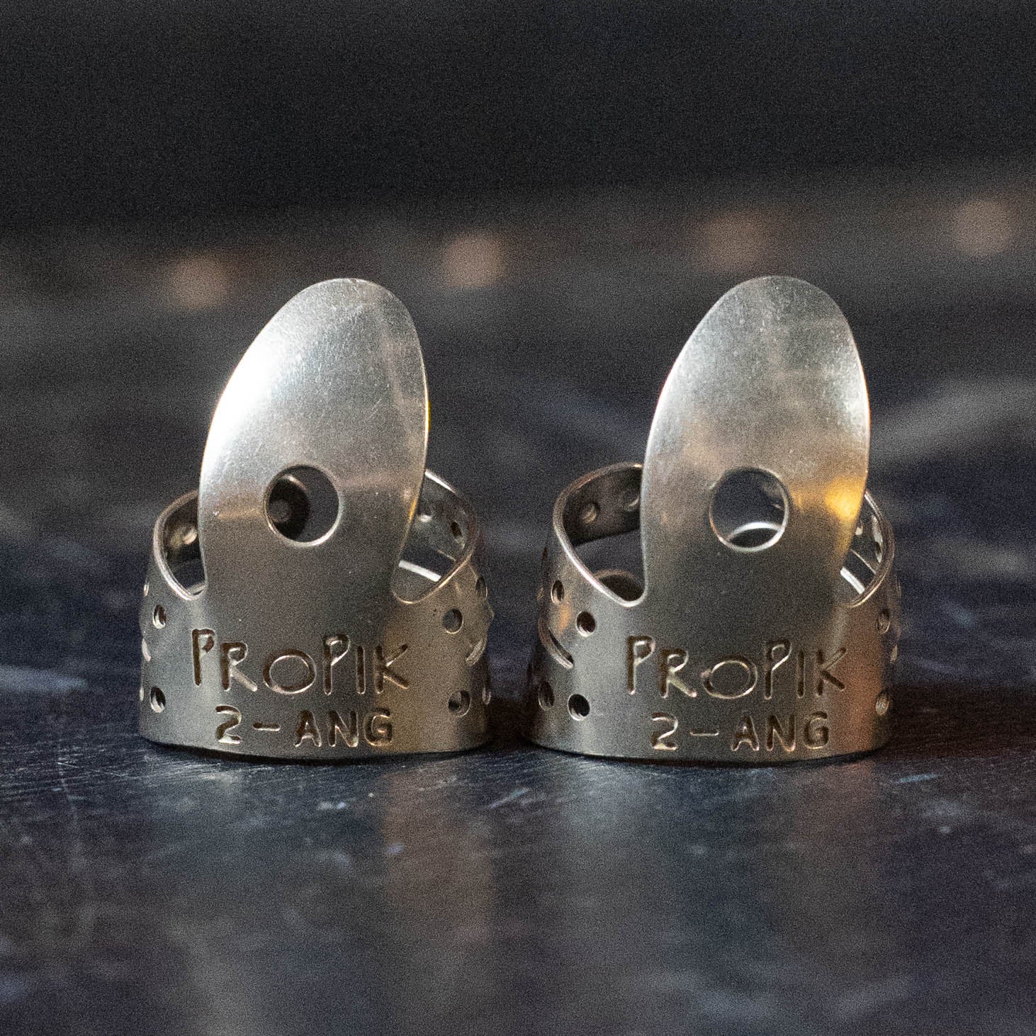 (2-Pack) ProPik Extra Comfortable Nickel Split Wrap #2 Finger Pick (11-201-1322)