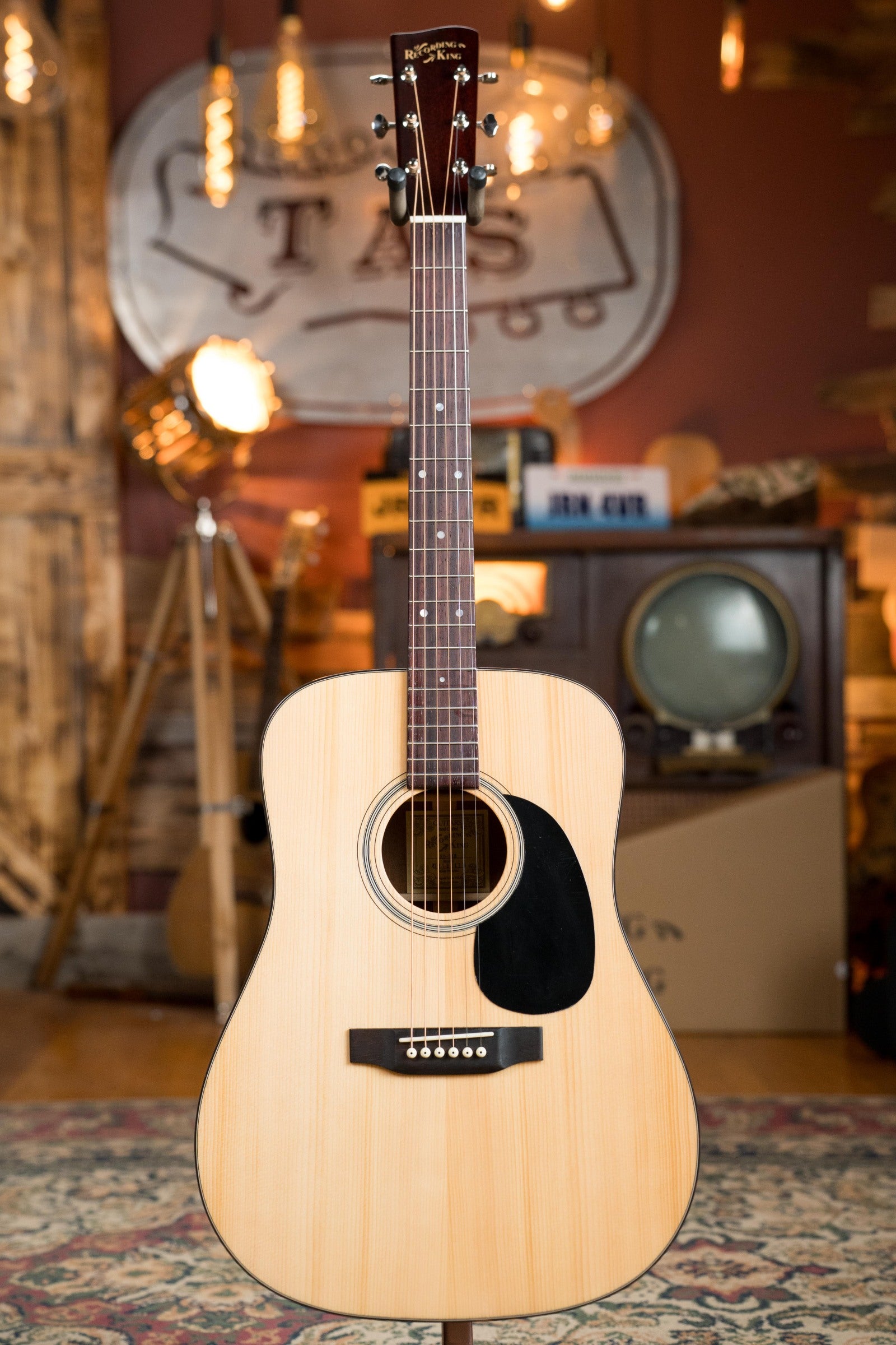 *Floor Model - Discounted* Recording King RD-318 Aged Adirondack/African Mahogany Dreadnaught Acoustic Guitar #0438