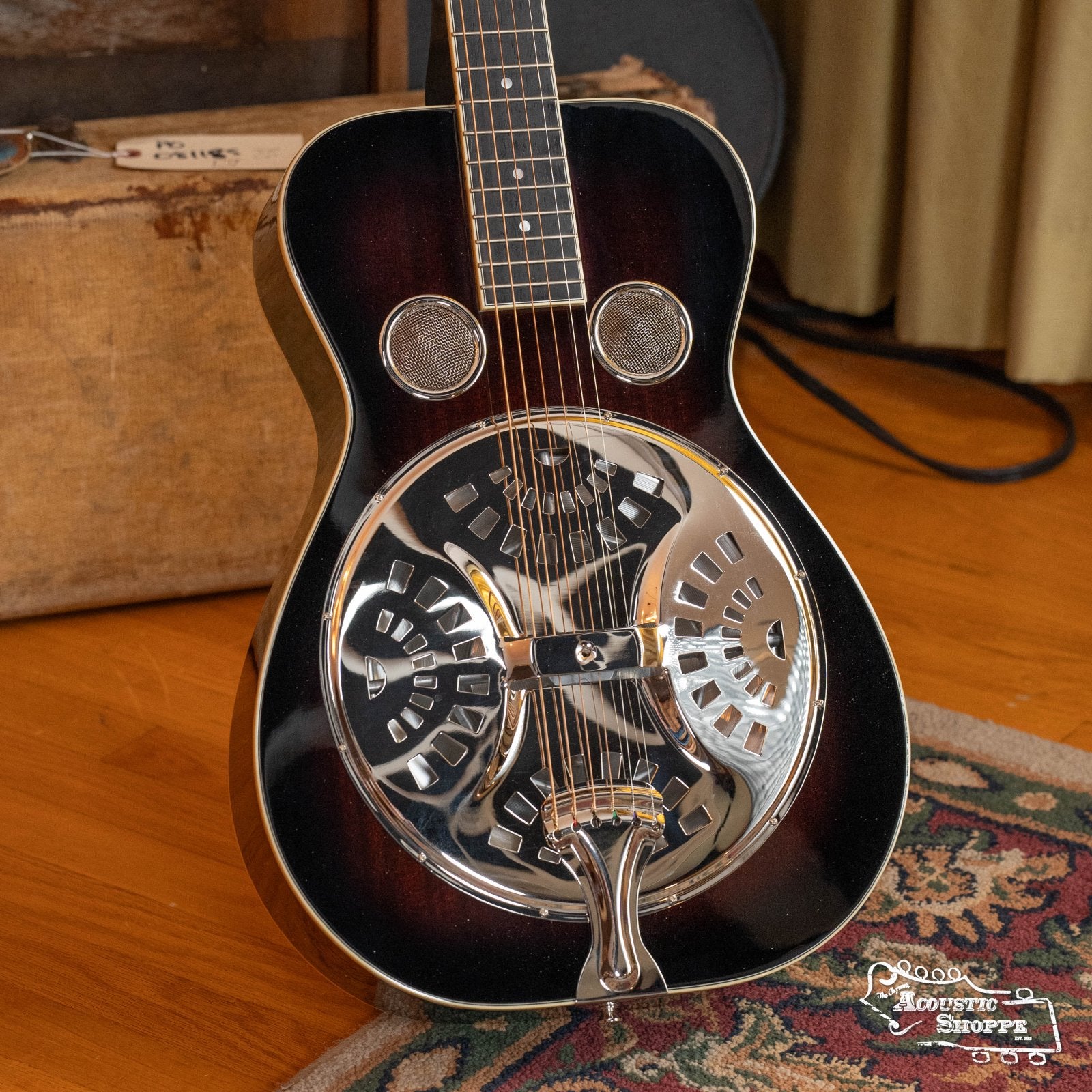 Recording King RR-36S-VS All Mahogany Vintage Sunburst Square Neck Resonator Maxwell Series #4706