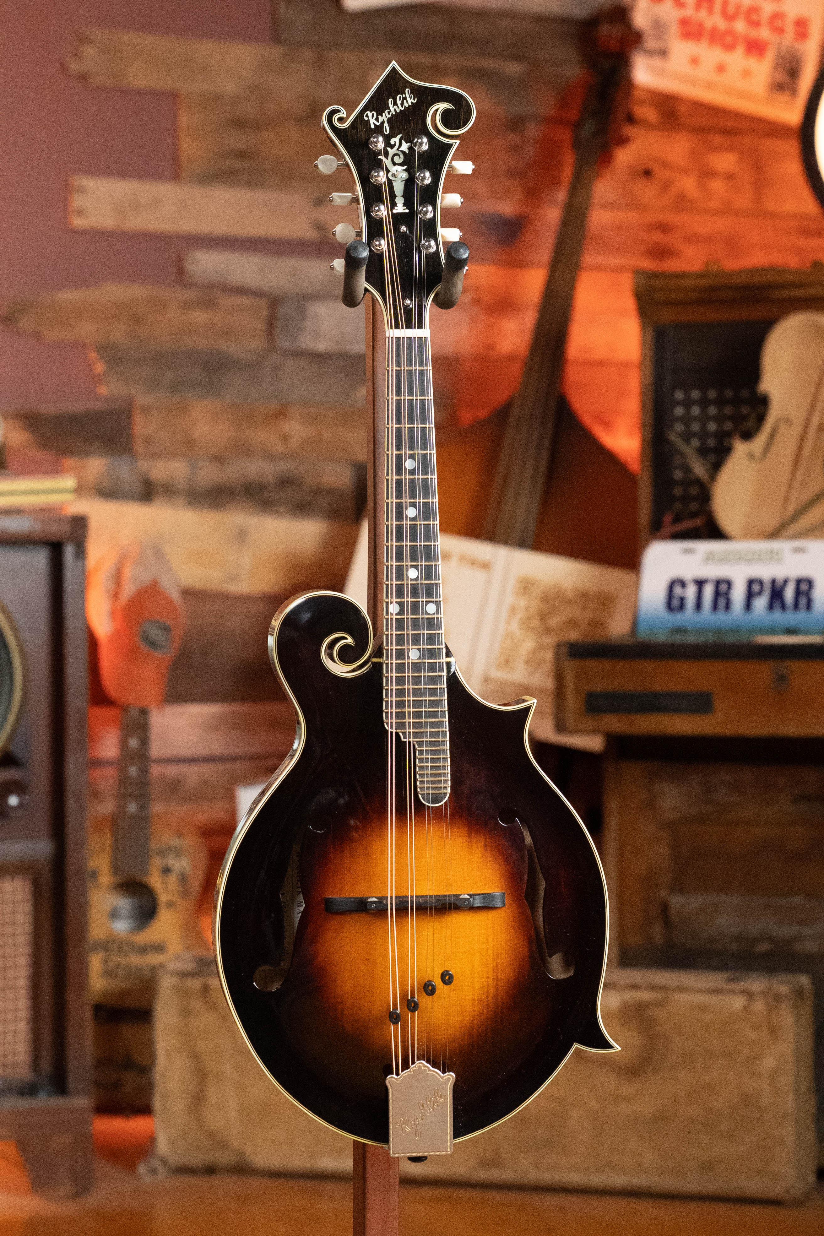 Rychlik Aged Adirondack/Sugar Maple Sunburst F-Style Mandolin #006