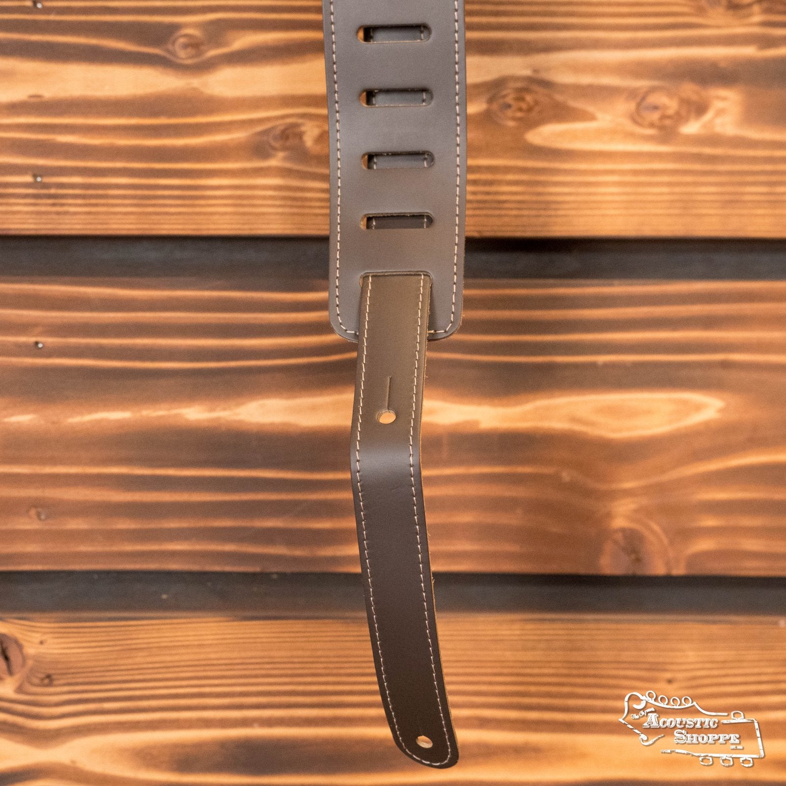 Levy's DM17-DBR Leather Guitar Strap - Dark Brown