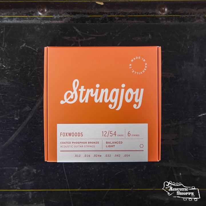Stringjoy Foxwoods Light Gauge (12-54) Coated Phosphor Bronze Acoustic Guitar Strings
