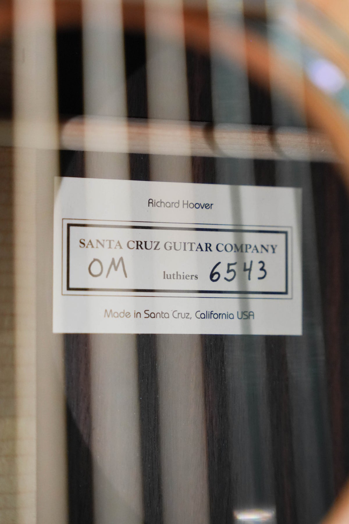 Santa Cruz OM Custom Acoustic Guitar #6543