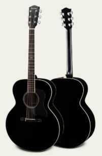 PRE-ORDER DEPOSIT ONLY *New 2026 NAMM Model* Eastman AC330E-BK Sitka/Mahogany Black Finish Jumbo Guitar w/LR Baggs Pickup