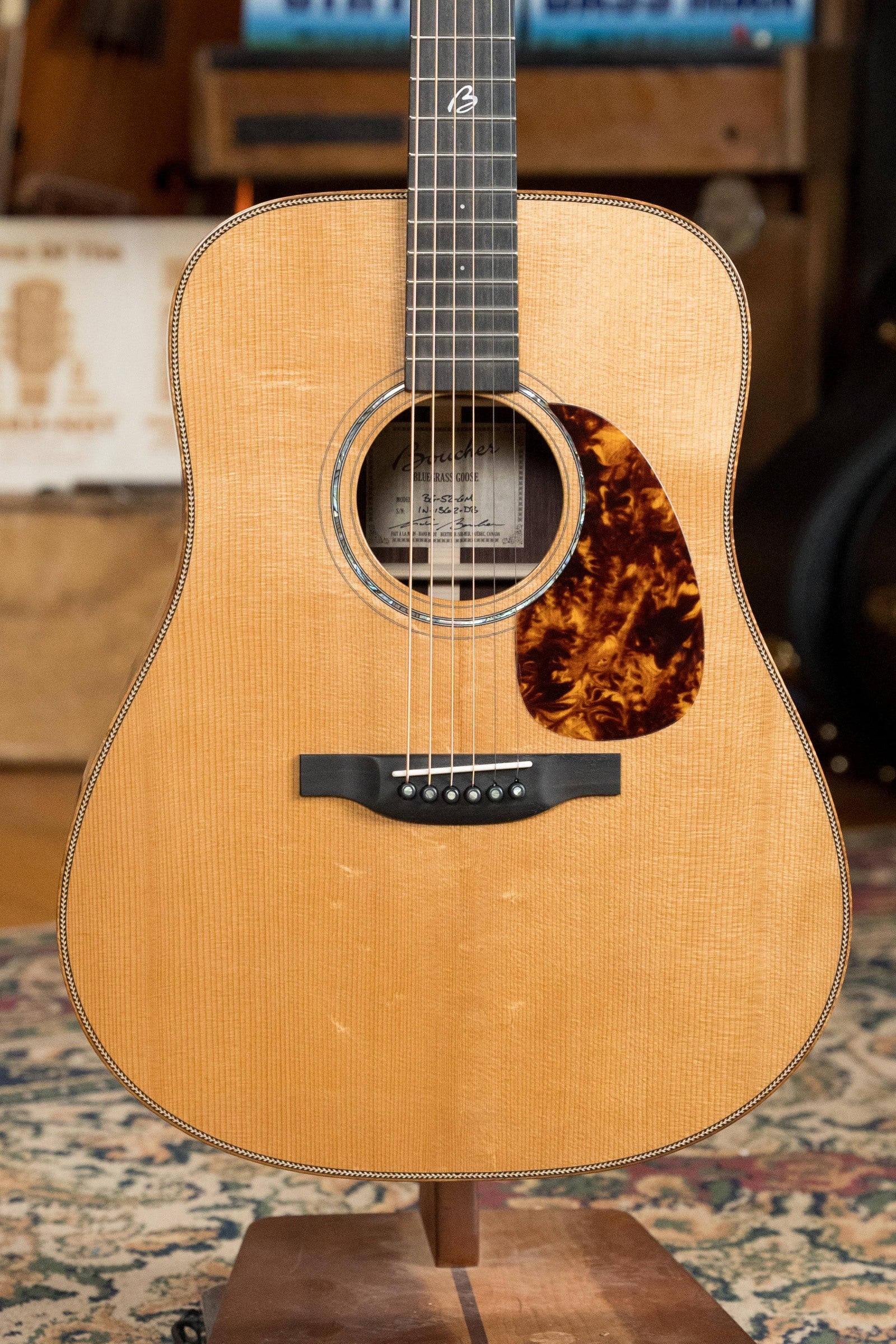 Boucher BG-52-GM Torrefied Master Grade Adirondack Red Spruce/East Indian Rosewood Bluegrass Goose Series Dreadnought Acoustic Guitar #1362