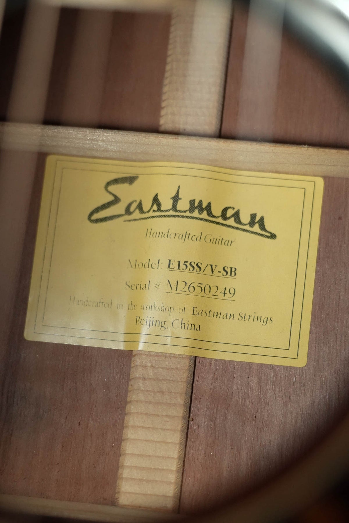 *Stage Ready* Eastman E15SS/V-SB Slope Shoulder Acoustic Guitar #0249