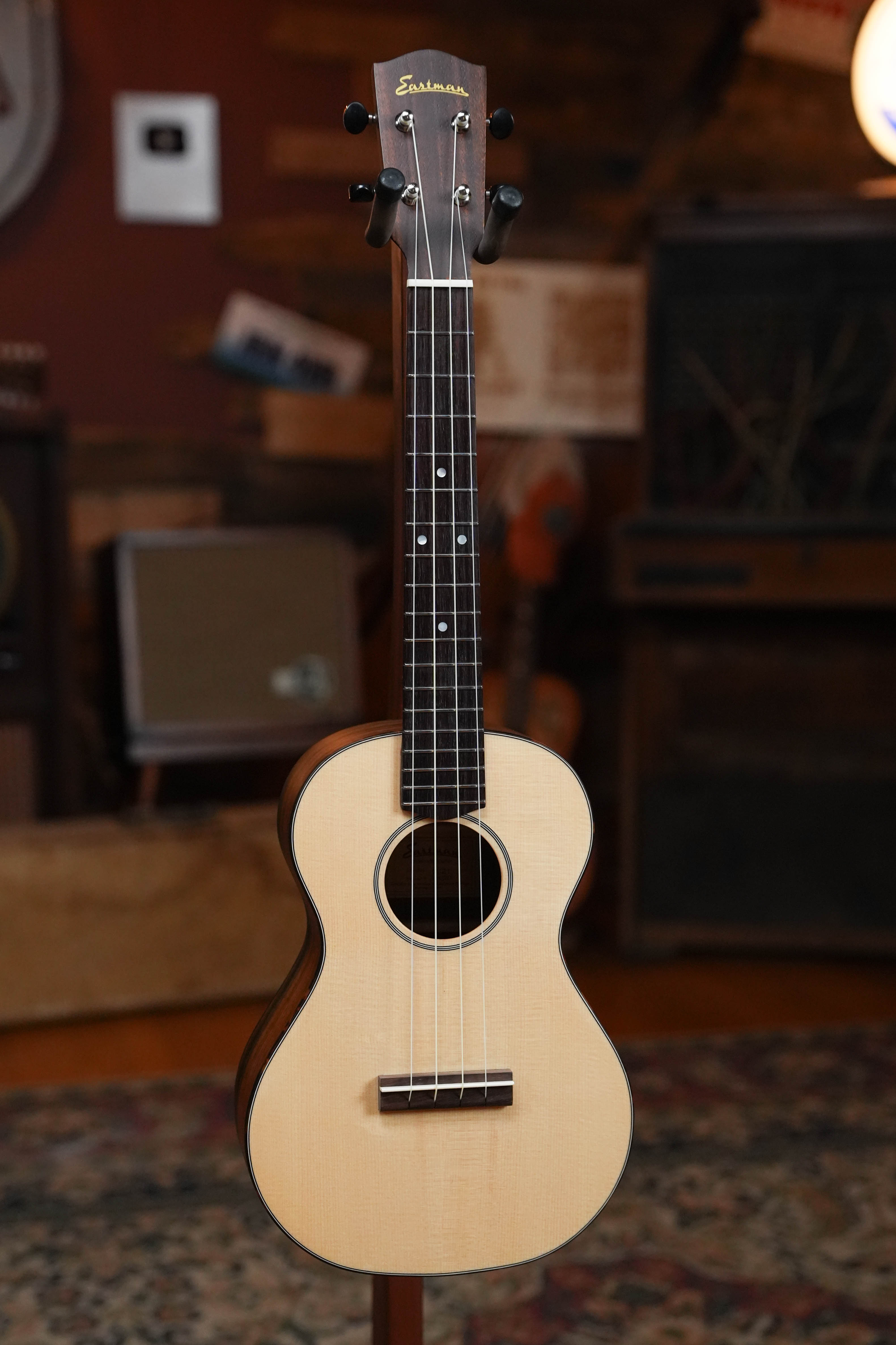 *Stage Ready* Eastman EU2-T Spruce/Ovangkol Tenor Ukulele #7753