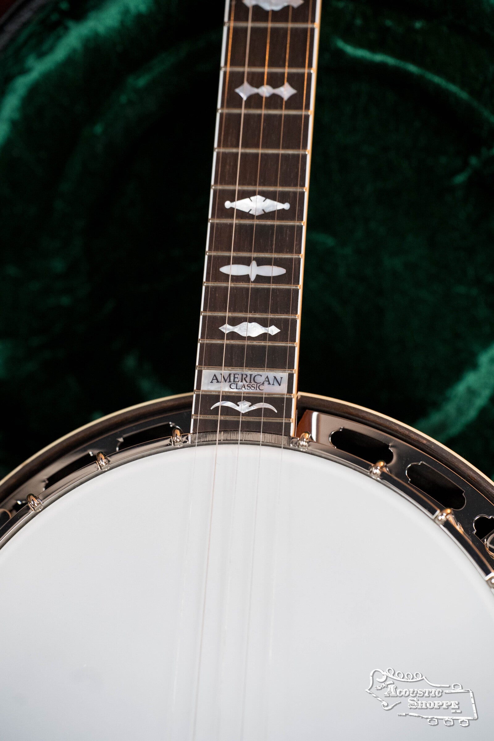 Sullivan American Classic 75 "Leaves and Bows" Pattern Mahogany Resonator Banjo #0241