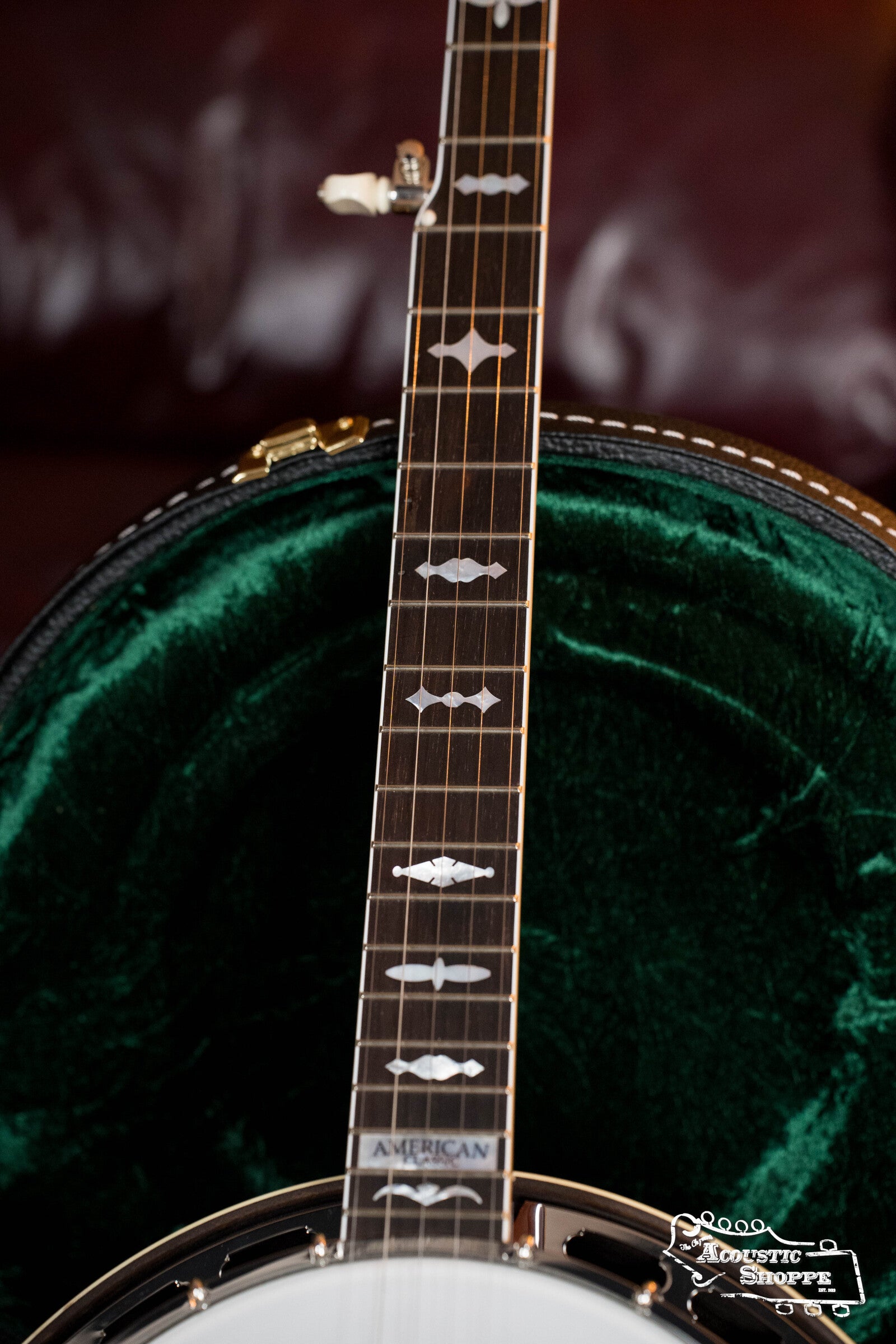 Sullivan American Classic 75 "Leaves and Bows" Pattern Mahogany Resonator Banjo #0241