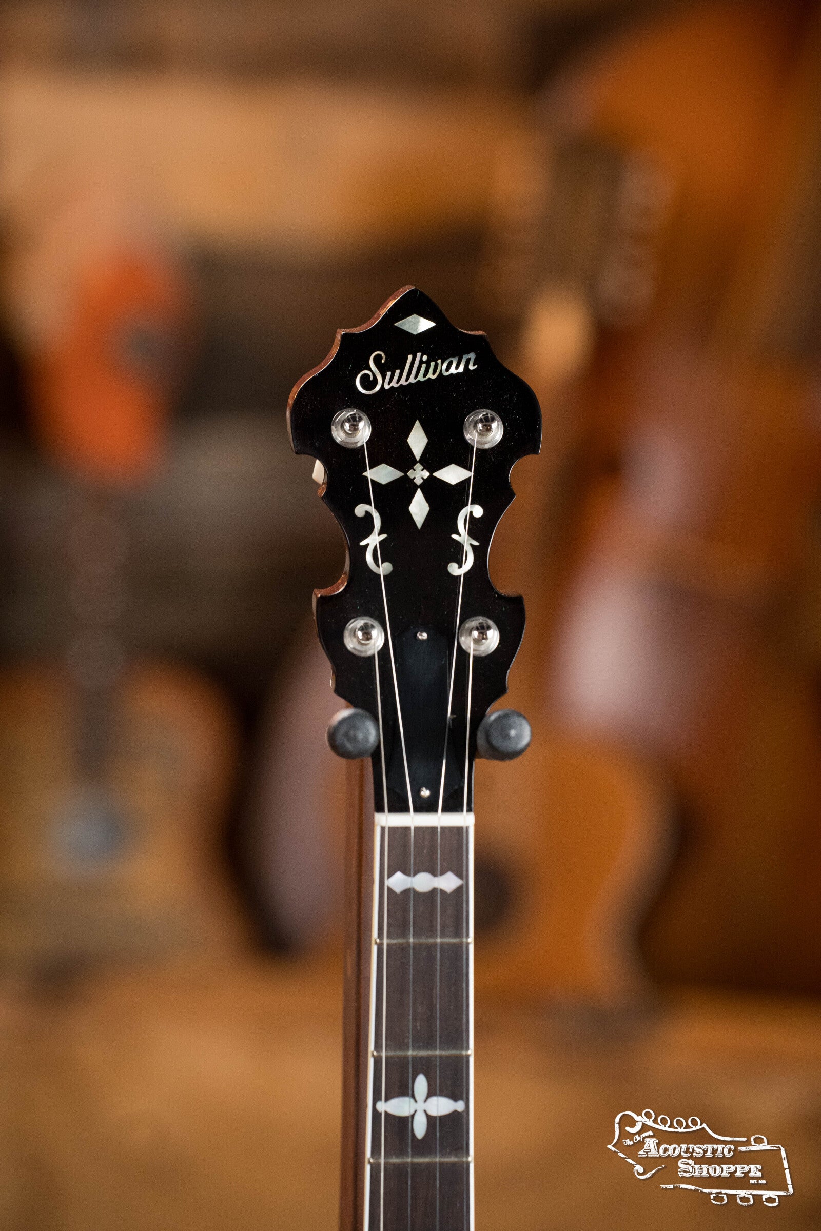 Sullivan American Classic 75 "Leaves and Bows" Pattern Mahogany Resonator Banjo #0241