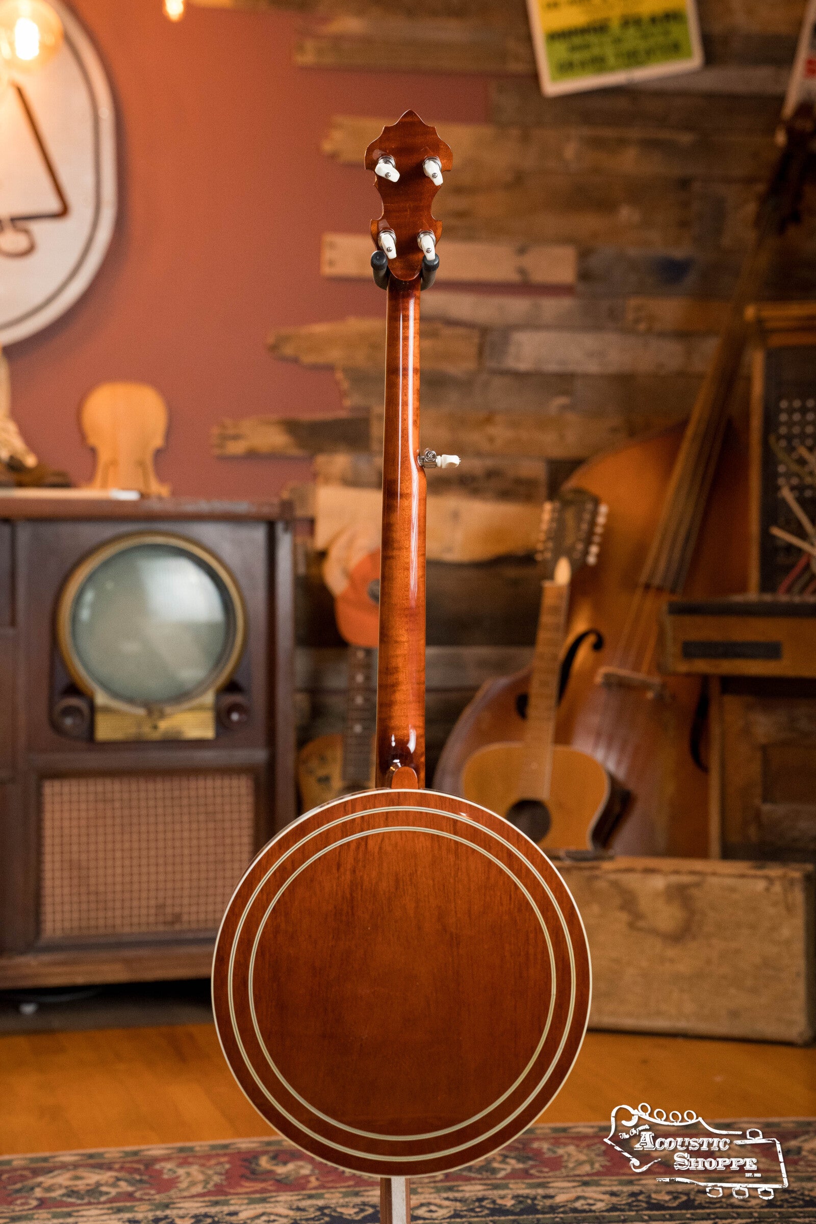 Sullivan American Classic 75 "Leaves and Bows" Pattern Mahogany Resonator Banjo #0241